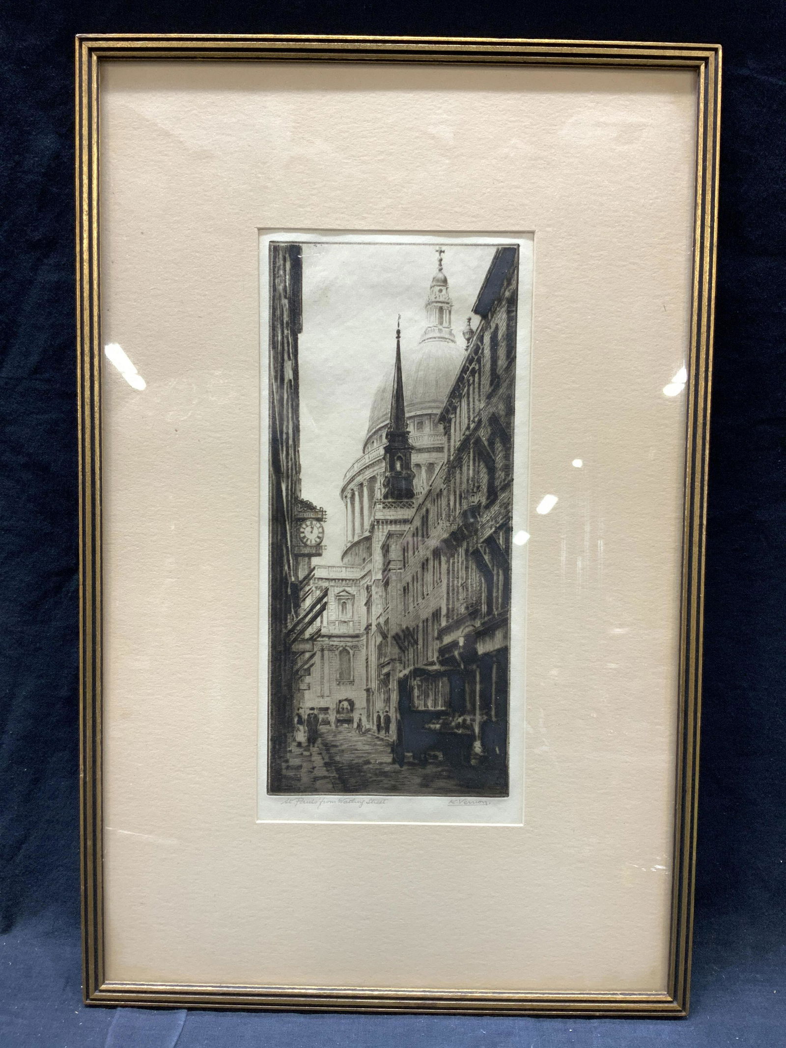 K.Vernon Signed St Pauls From Watling Street (1 of 9)