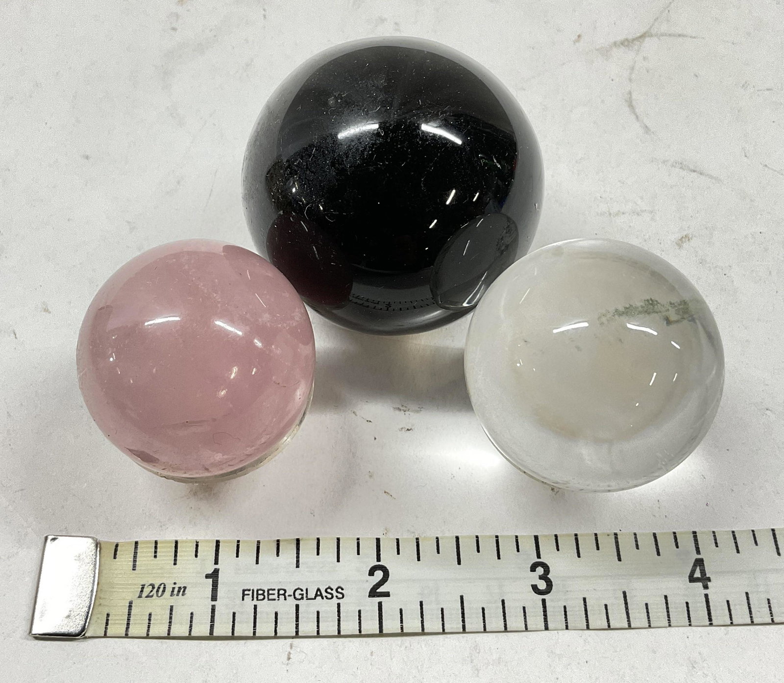 Natural Stone Sphere Ornaments W Stand (1 of 4)