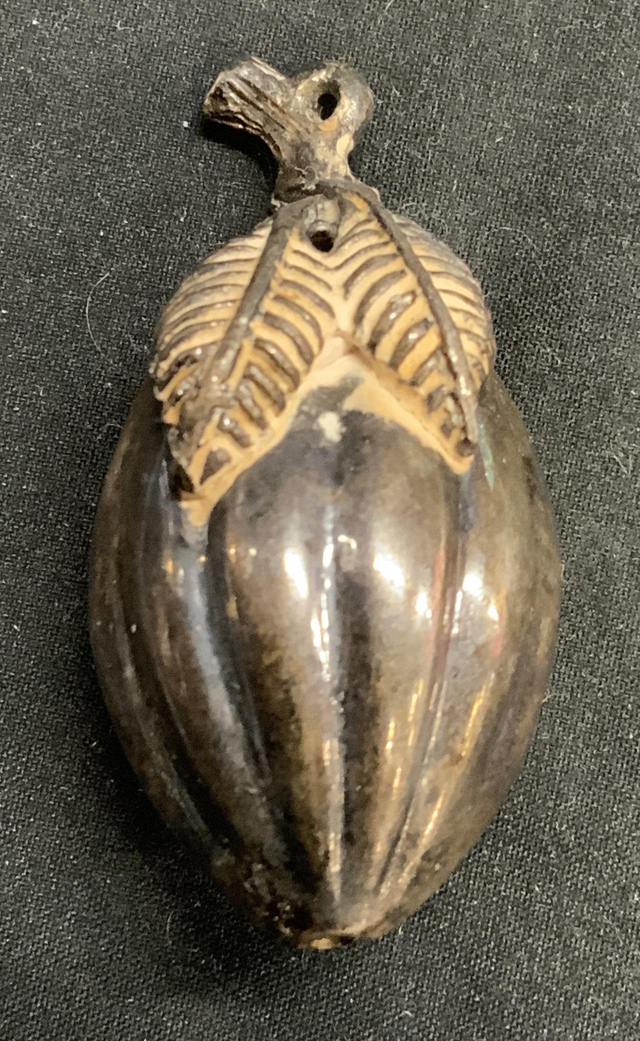 Sculpted Metal Fruit Pendant (1 of 6)