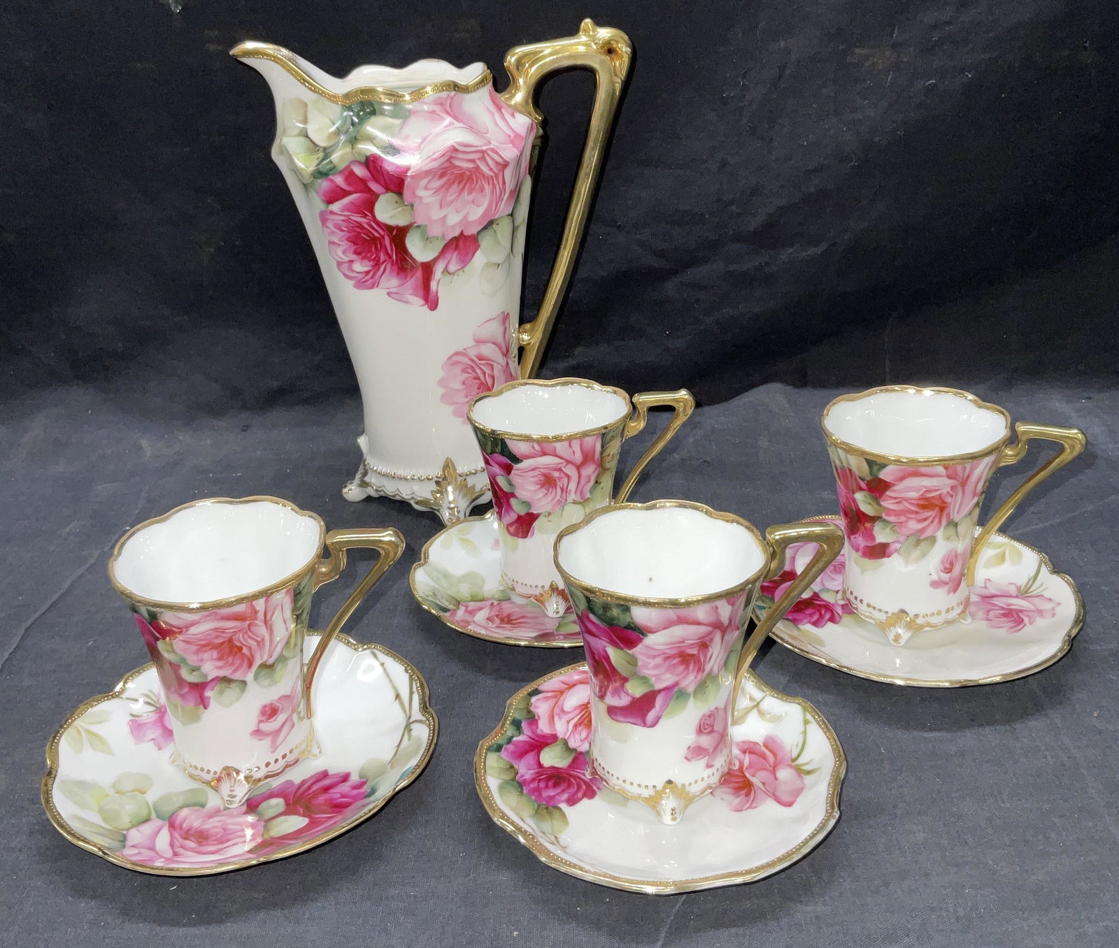 Hand Painted Nippon Porcelain Tea Set (1 of 8)