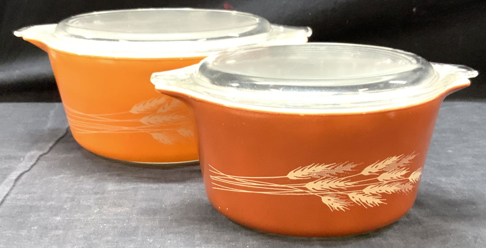 Set2  PYREX COOKWARE WITH LIDS, Vintage (1 of 6)