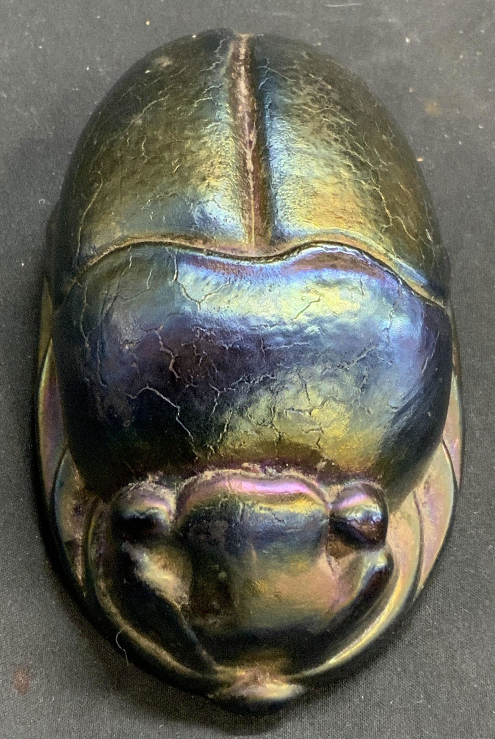 OCEANA GLASS CO Carnival Glass Scarab (1 of 6)
