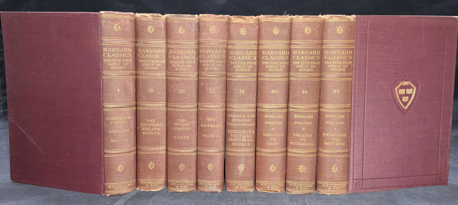 Set 8 Antique Hardcover Harvard Classics (1 of 14)