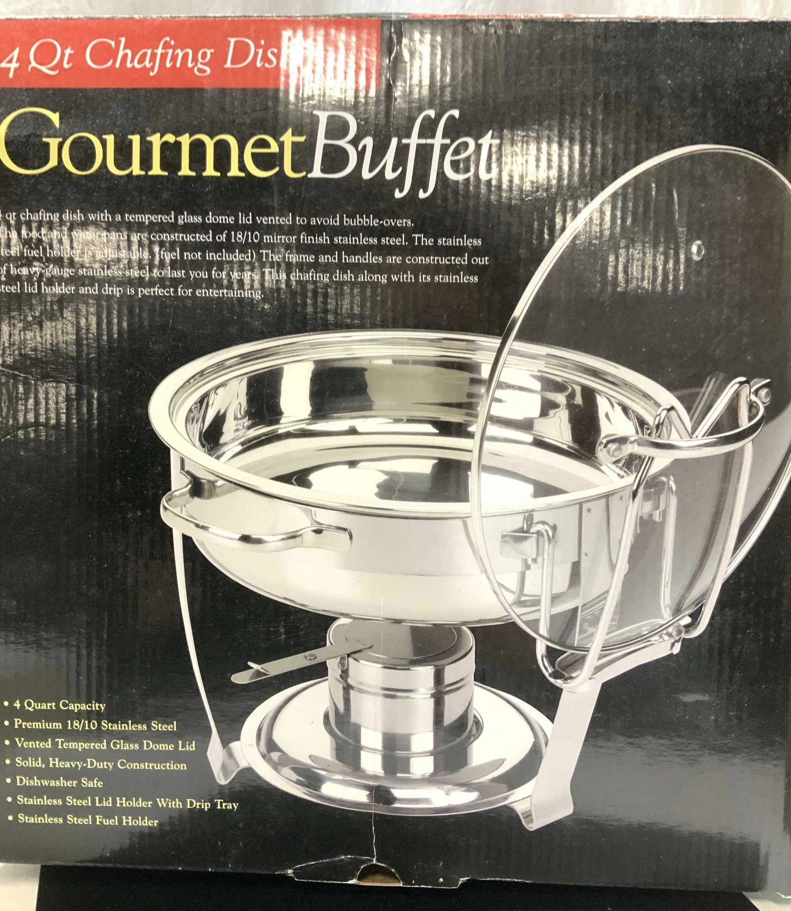 Gourmet Buffet Stainless Steel Chafing Dish, Box (1 of 7)