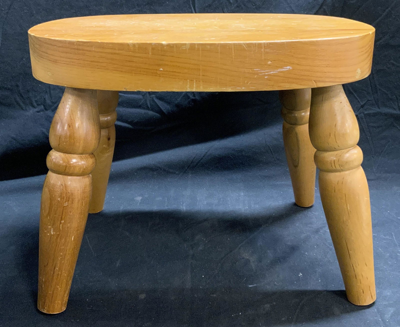 4 Legged Wooden Foot Stool (1 of 7)