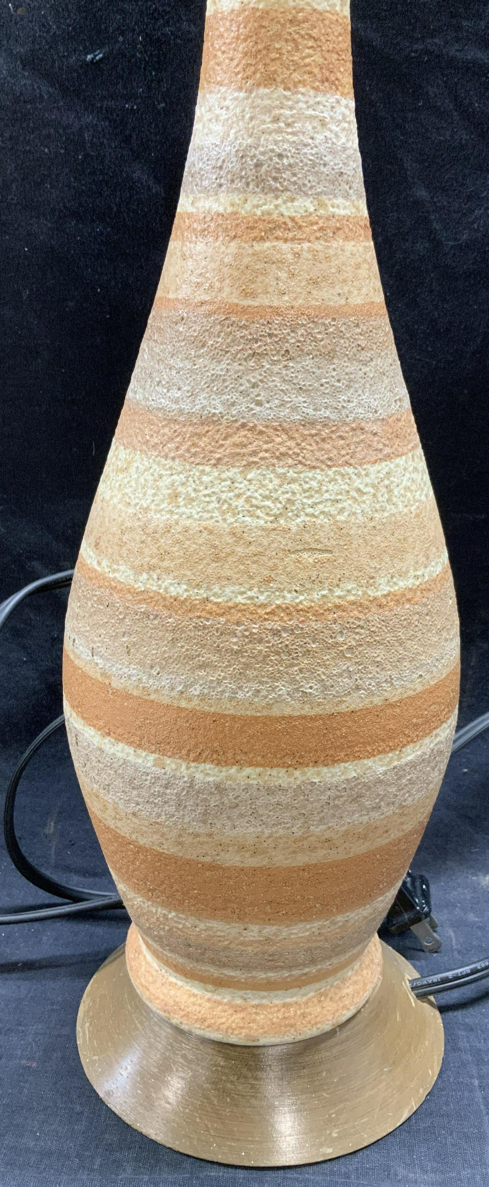 Mid Century Modern Converted Ceramic Lamp (1 of 6)