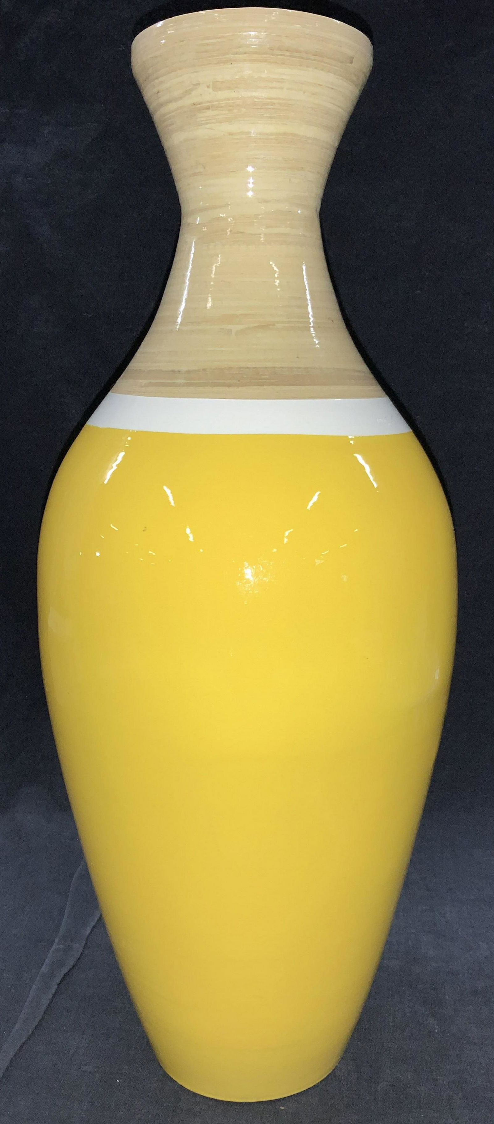 Natural Material Painted Vase 16 in H (1 of 6)