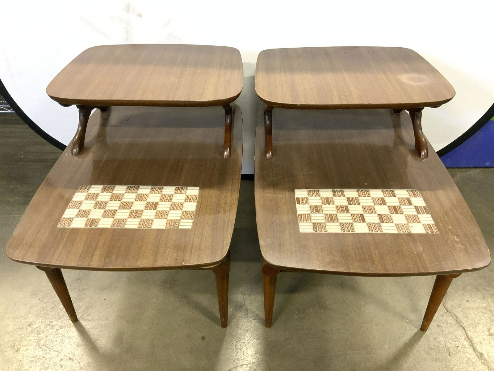 Pair Mid Century Danish Modern End Table (1 of 11)
