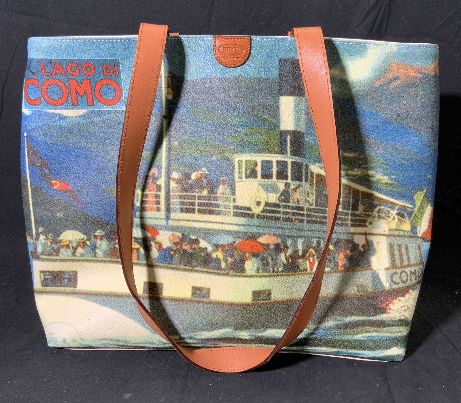 BRICS Lago Di Como Leather Tote Bag, Italy (1 of 13)