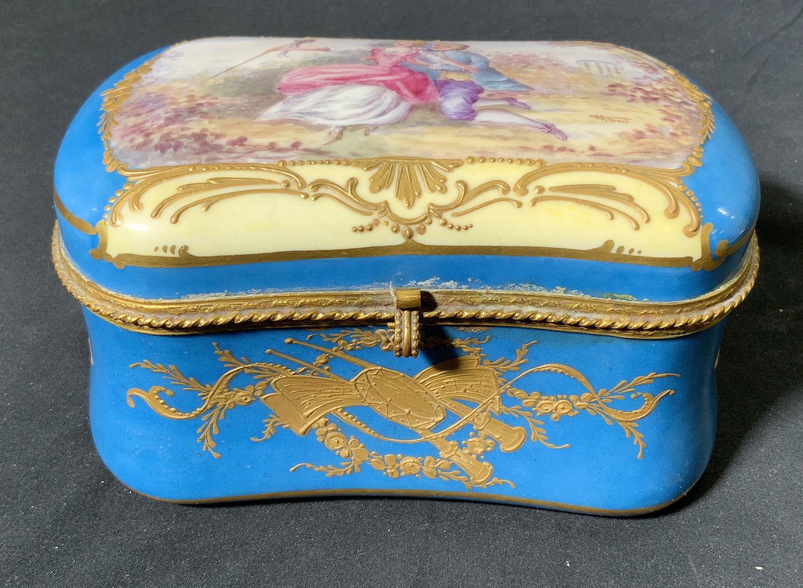 Vintage Sevres style Porcelain Jewelry Box (1 of 8)