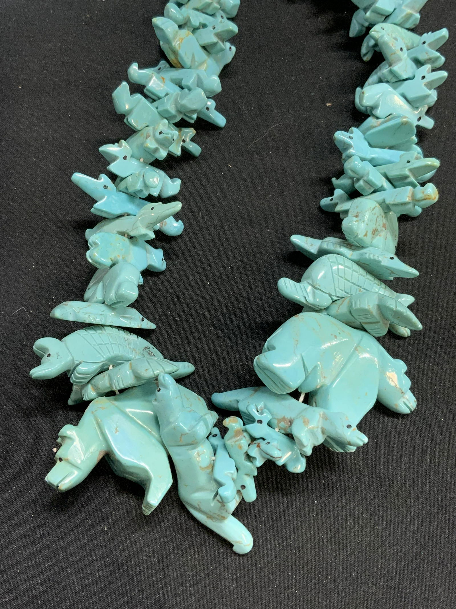 Turquoise Style Hand Carved Animal Necklace (1 of 6)