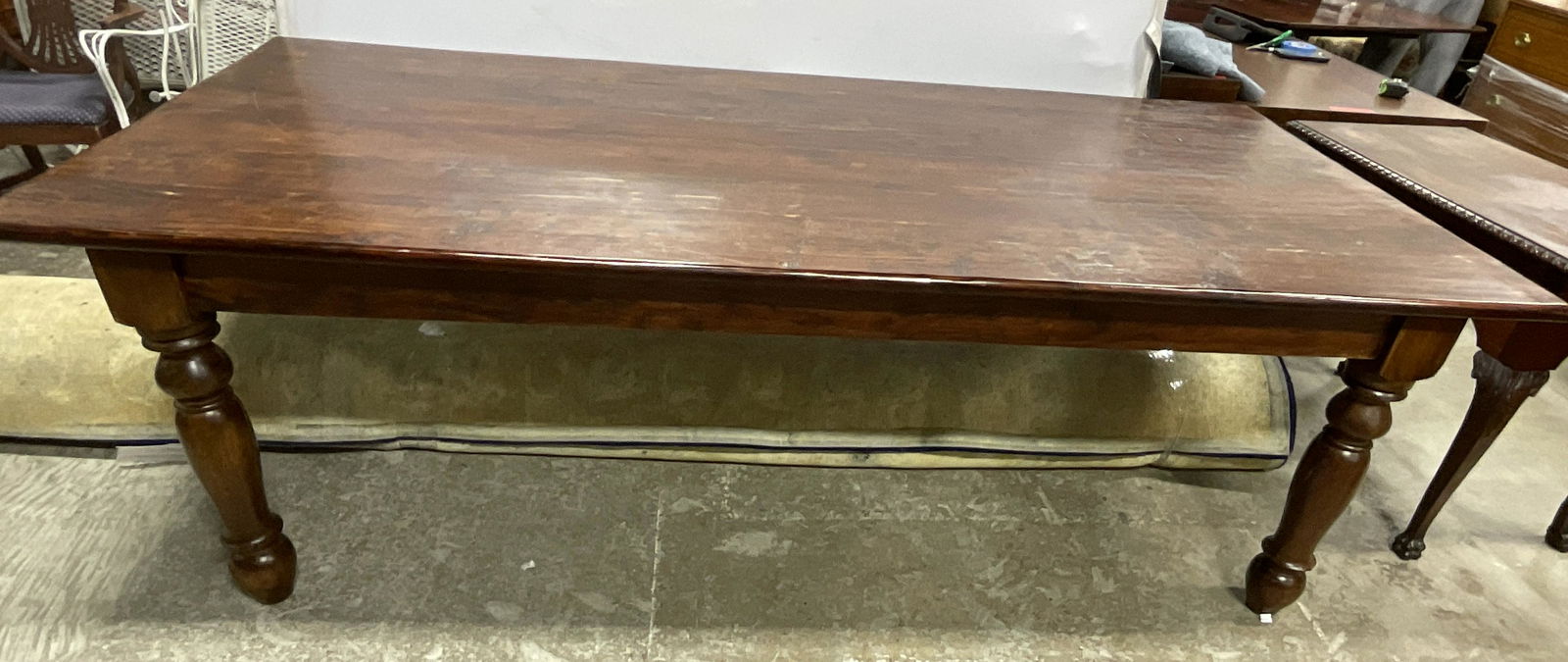 XL Mahogany Farm / Dining Room Table (1 of 10)