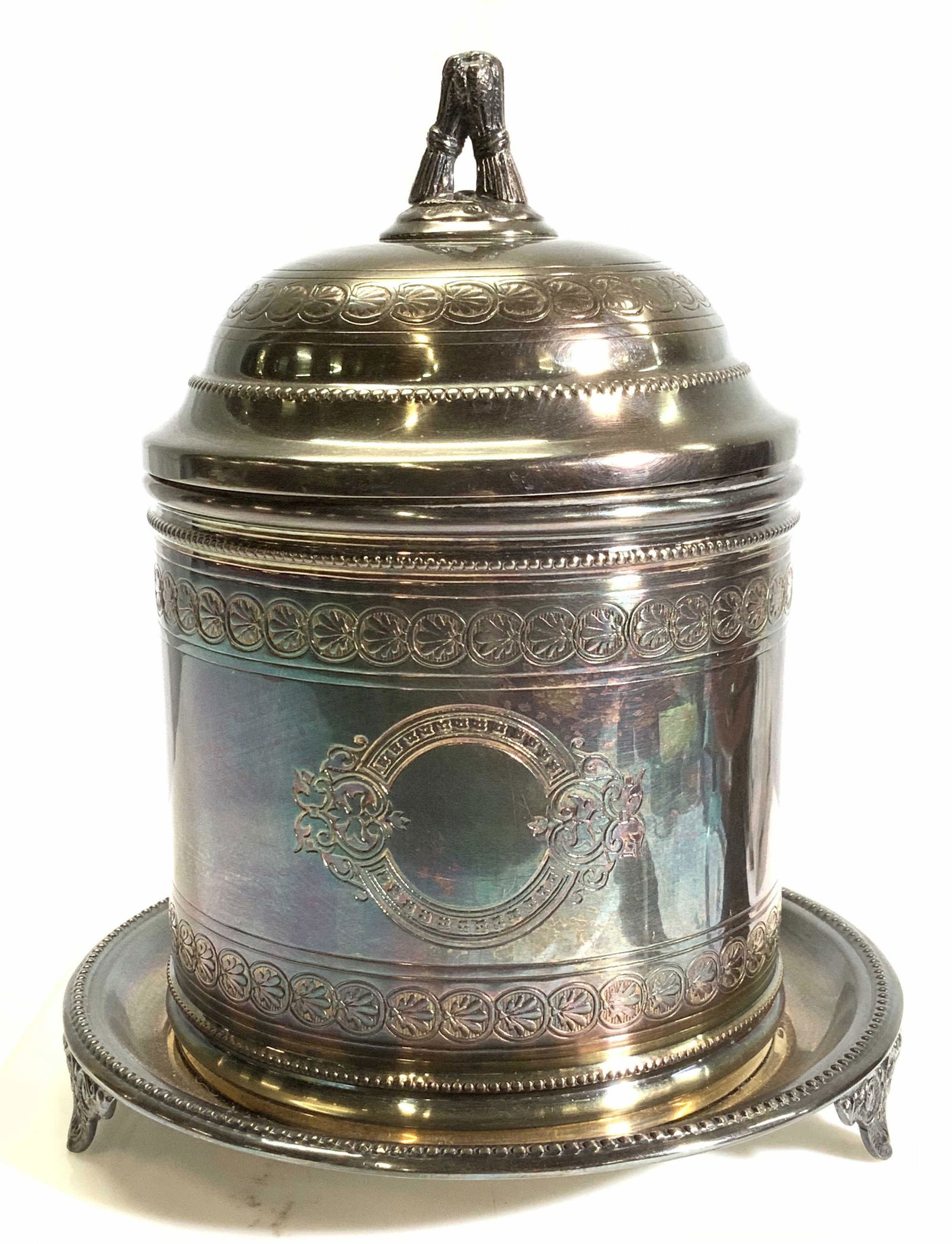 COLLECTION SILVER PLATE Victorian Ice Bucket (1 of 6)