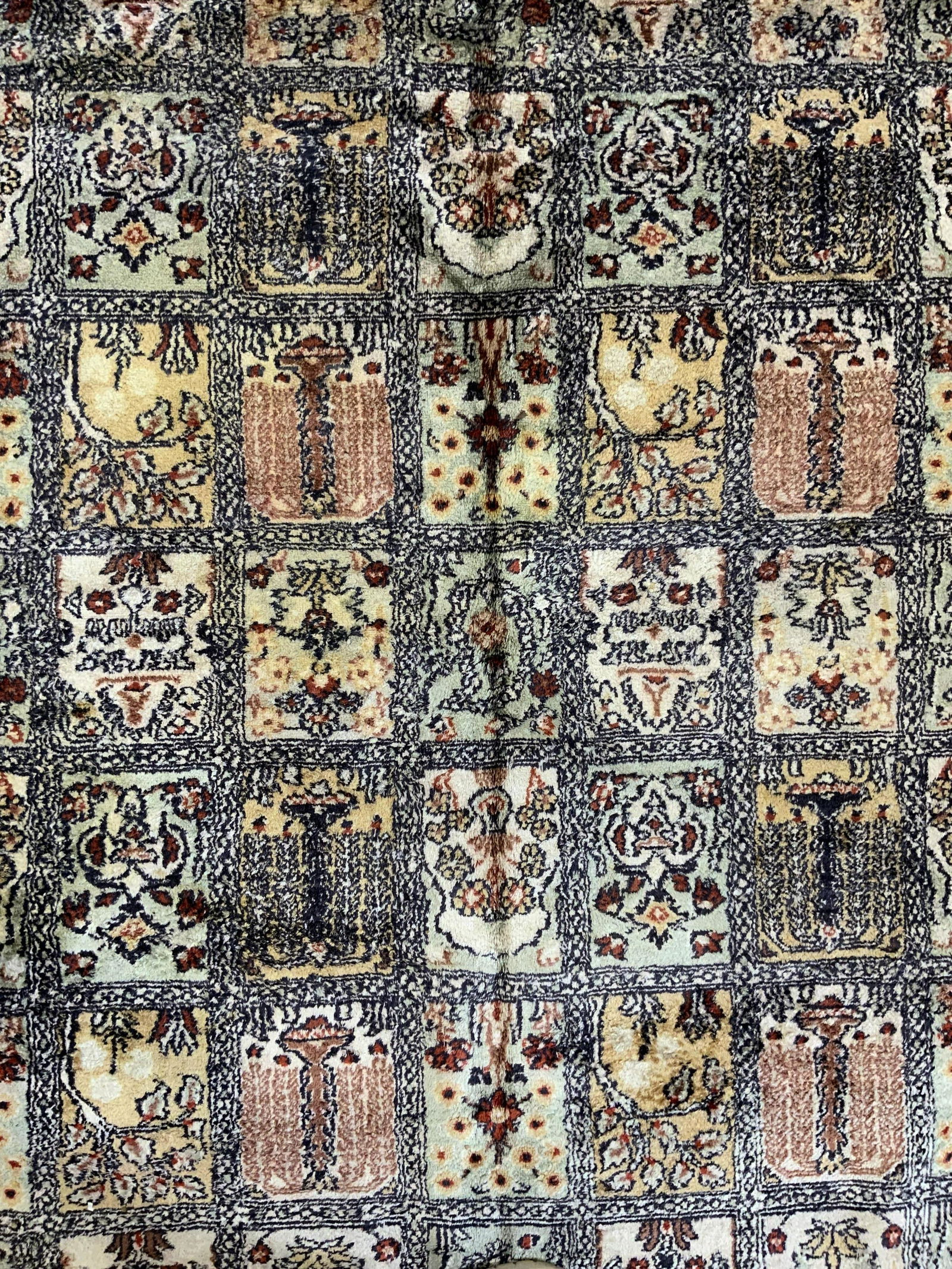 Vintage Handmade Fringed Wool Area Rug (1 of 10)