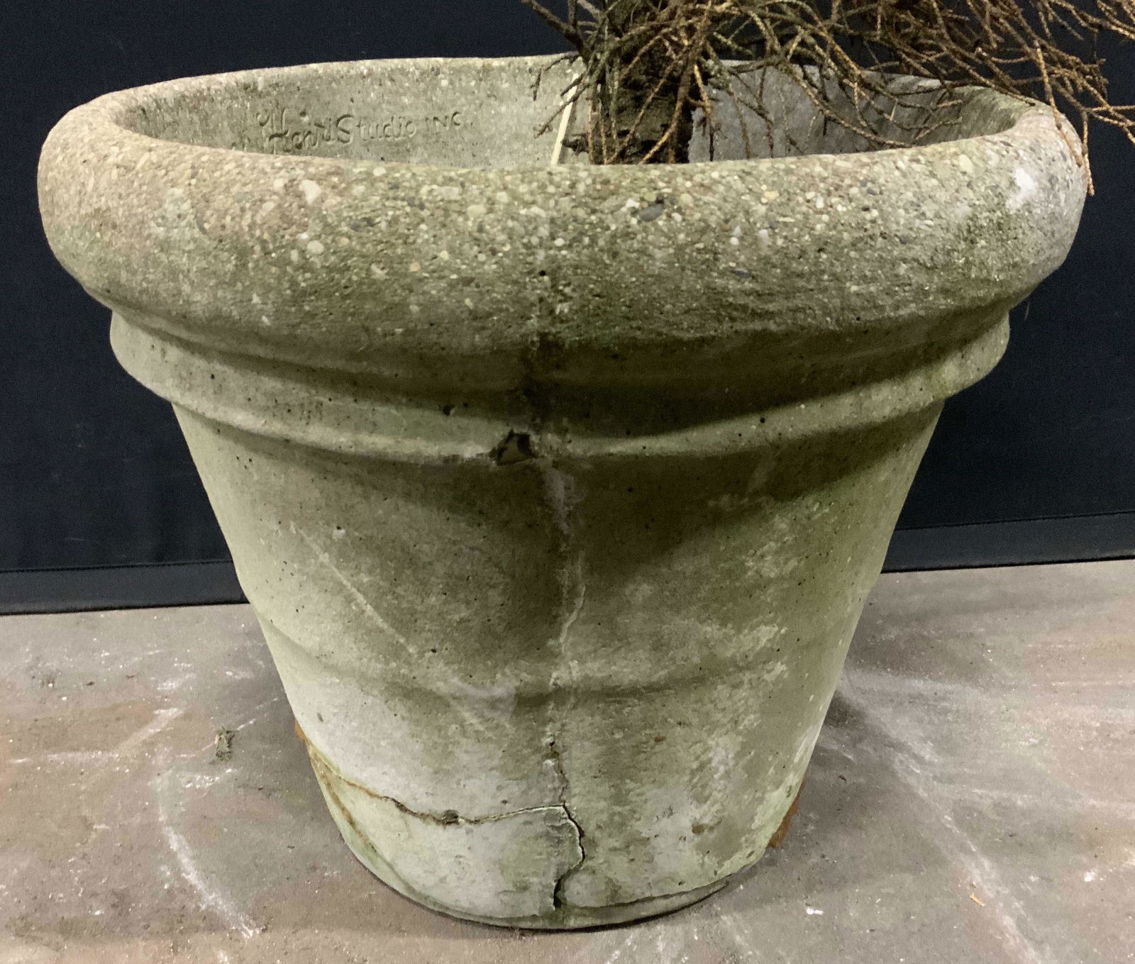 HENRI STUDIO IN Vintage Cement Garden Planter (1 of 8)