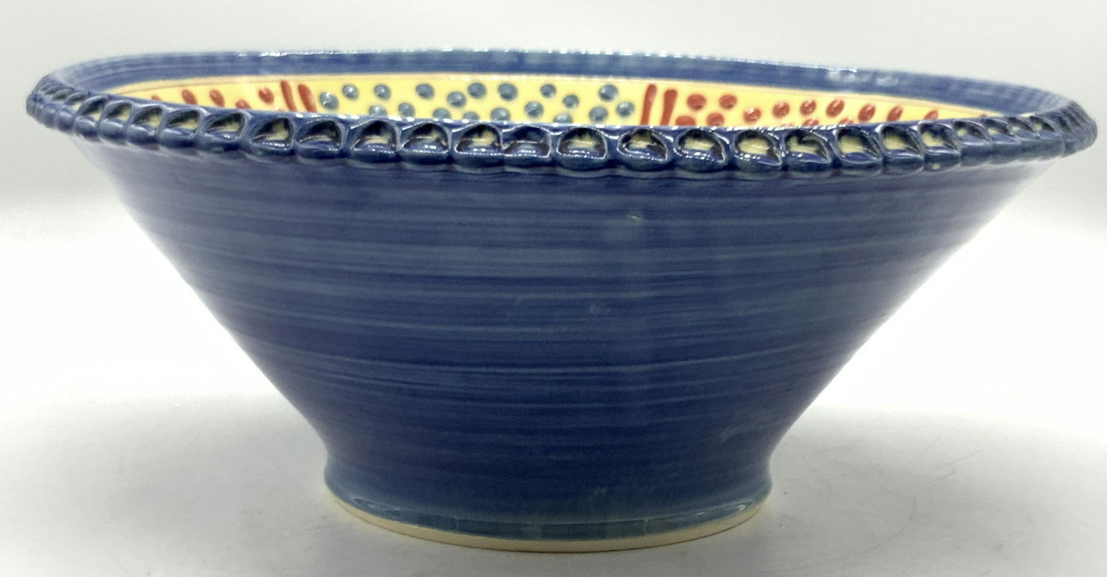 Hand Crafted Ceramic Centerpiece Bowl, France (1 of 8)