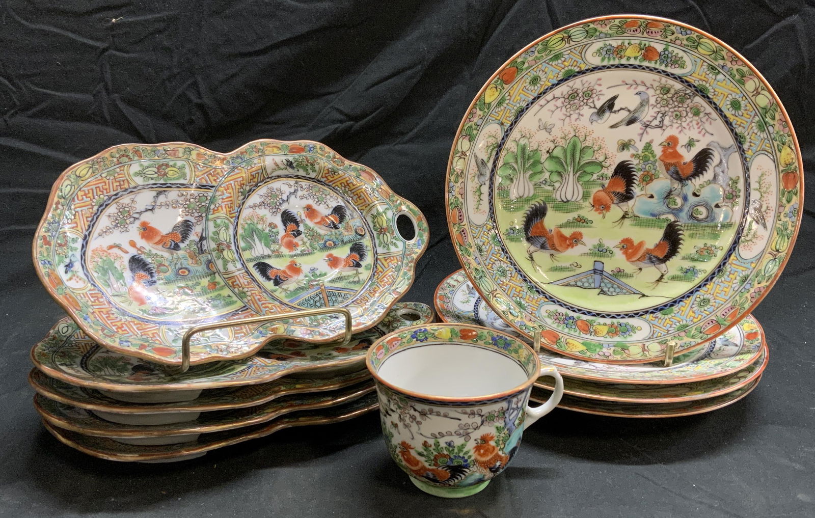 Set 10 Vintage Chinese Porcelain Tableware (1 of 10)