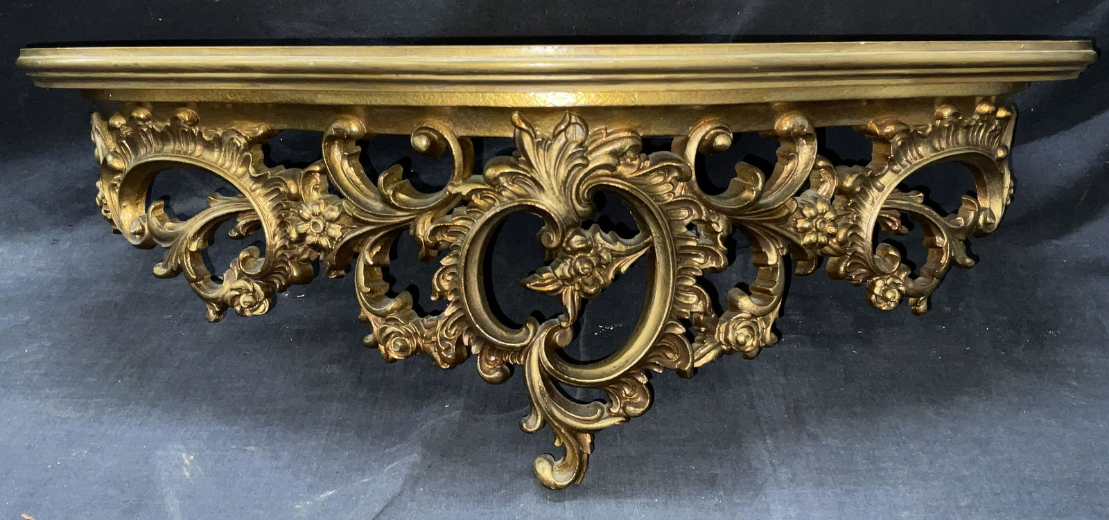Rococo Style Wooden Wall Shelf (1 of 8)