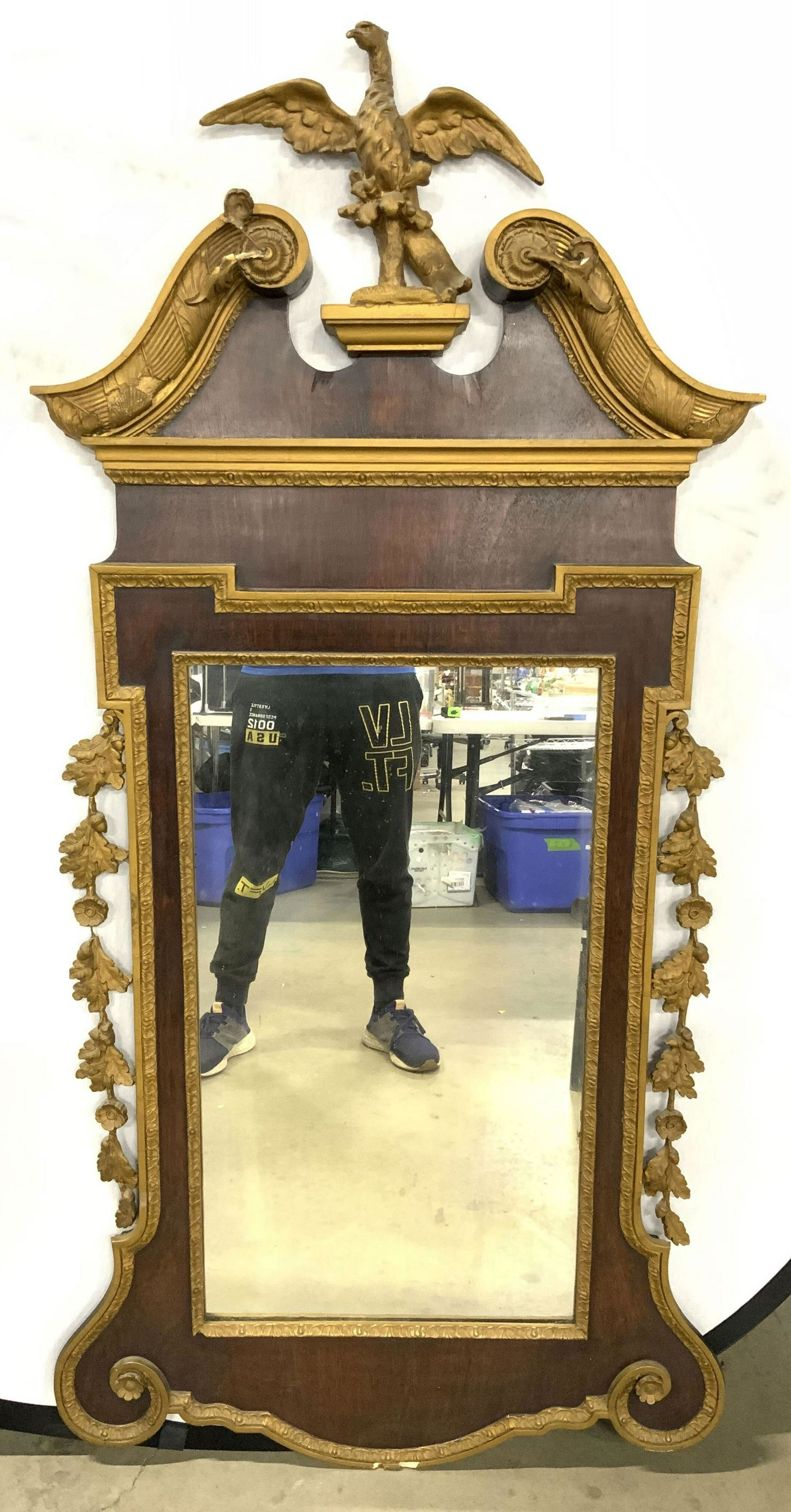 Mahogany Gold Gilt Wood George III Style Eagle (1 of 11)