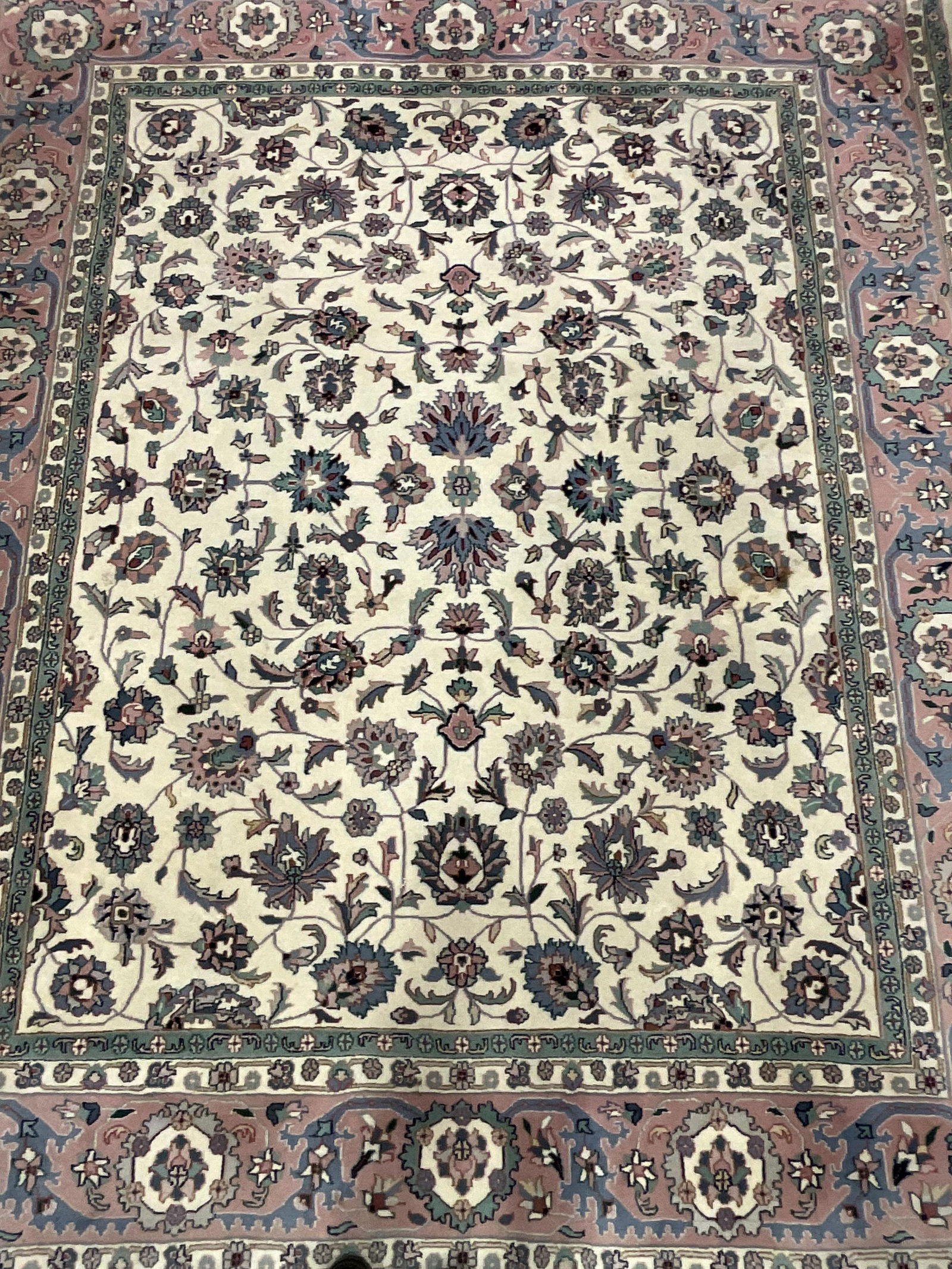 Floral Kashan Oriental Fringed Area Rug (1 of 10)
