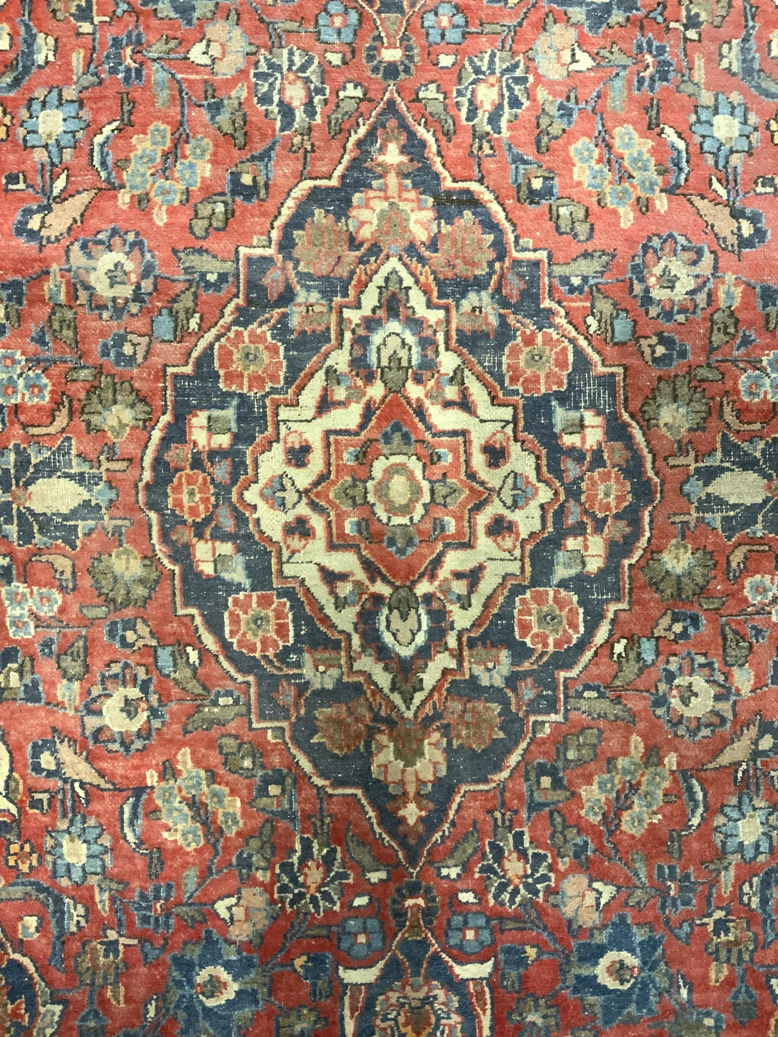 Vintage Handmade Fringed Wool Persian Rug (1 of 10)