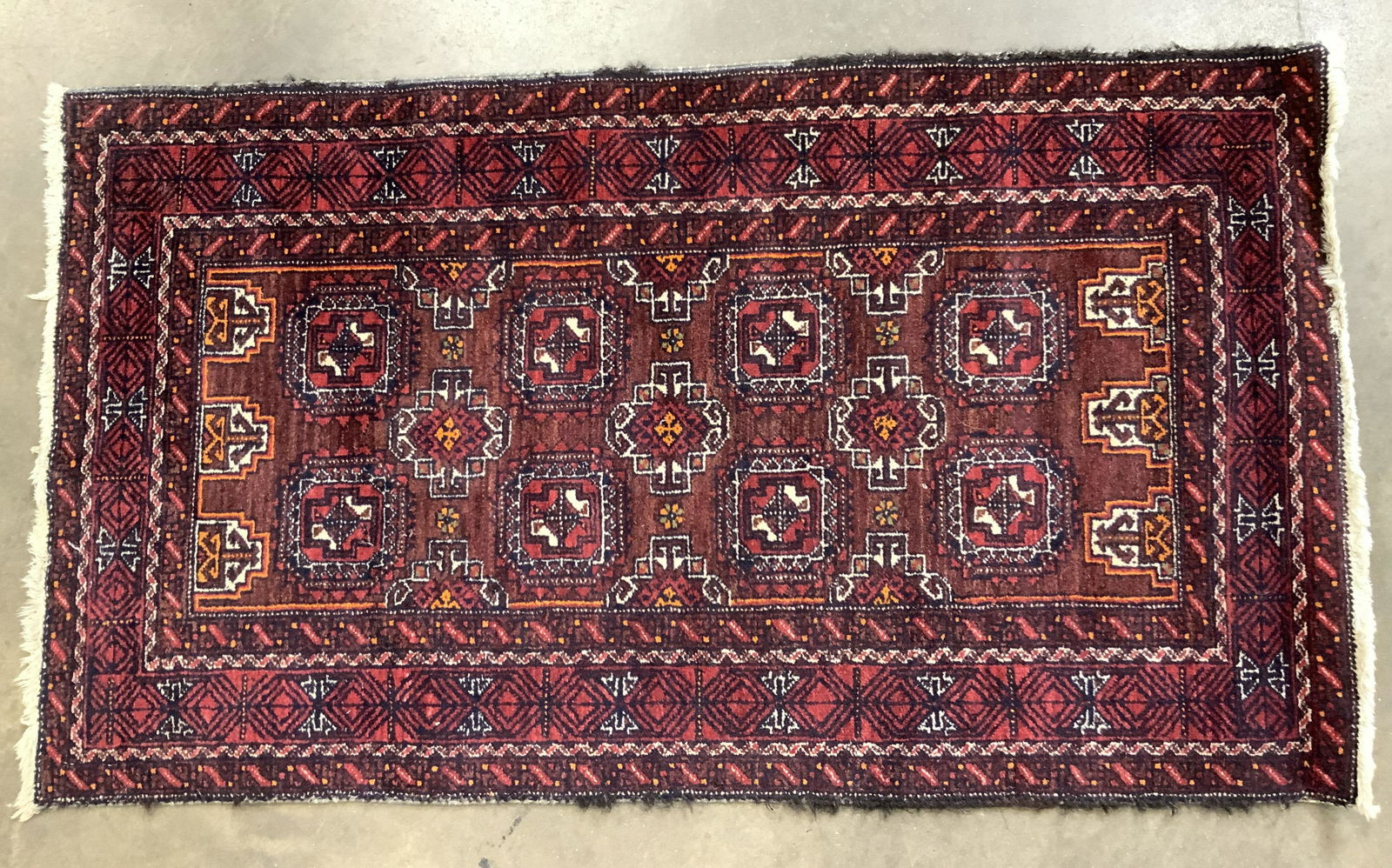 Red Afghan Area Rug (1 of 6)