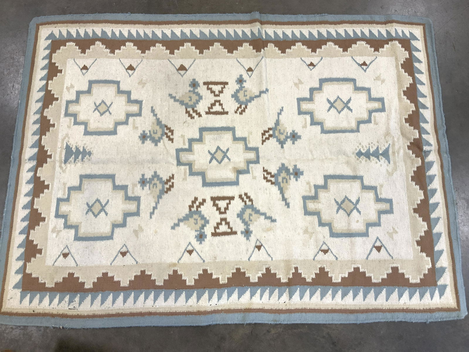 Vintage Woven Turkish Geometric Rug (1 of 8)