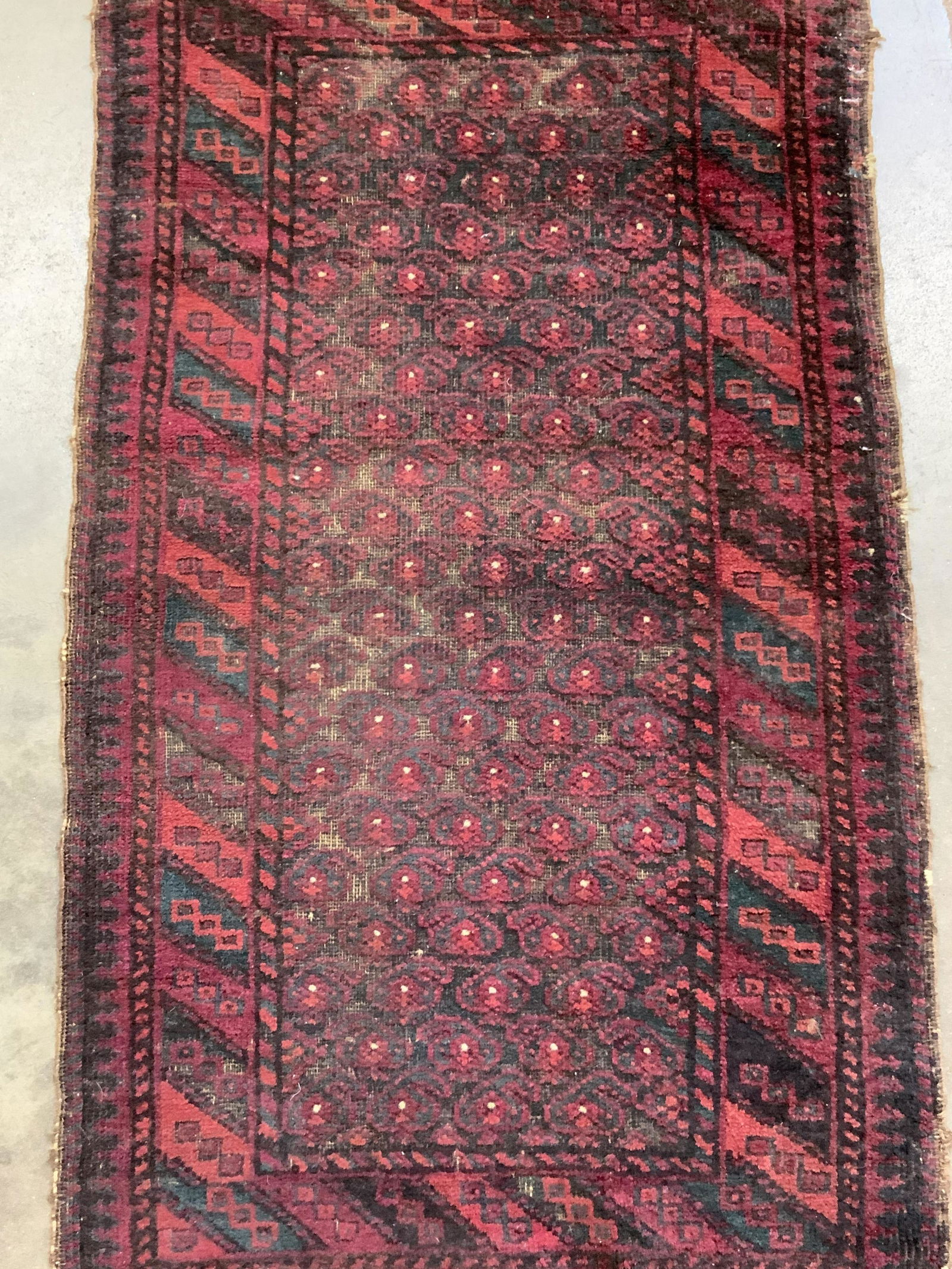 Vintage Geometric Afghan Rug (1 of 6)