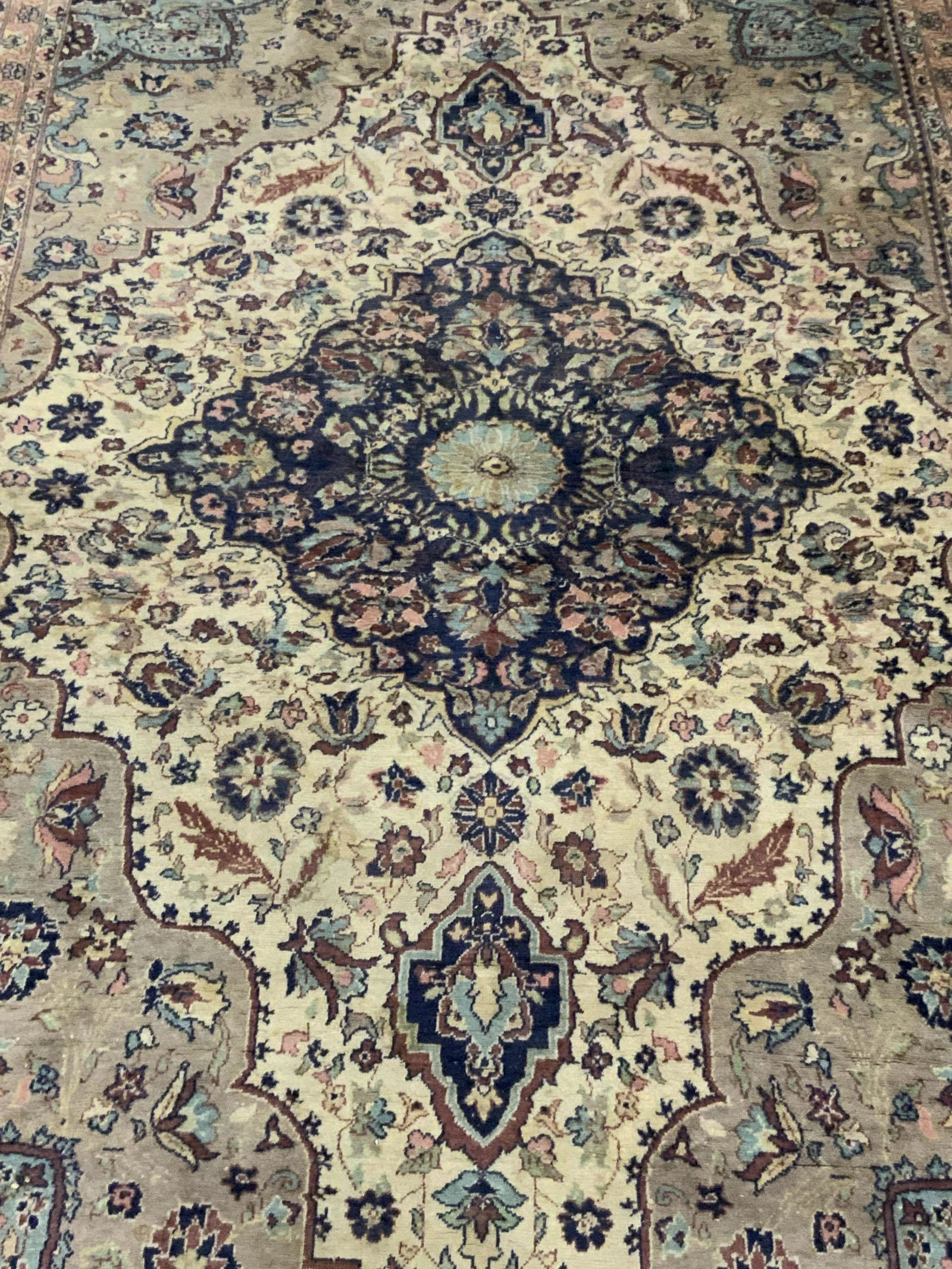 Vintage Persian Floral Pattern Fringe Trim Rug (1 of 14)