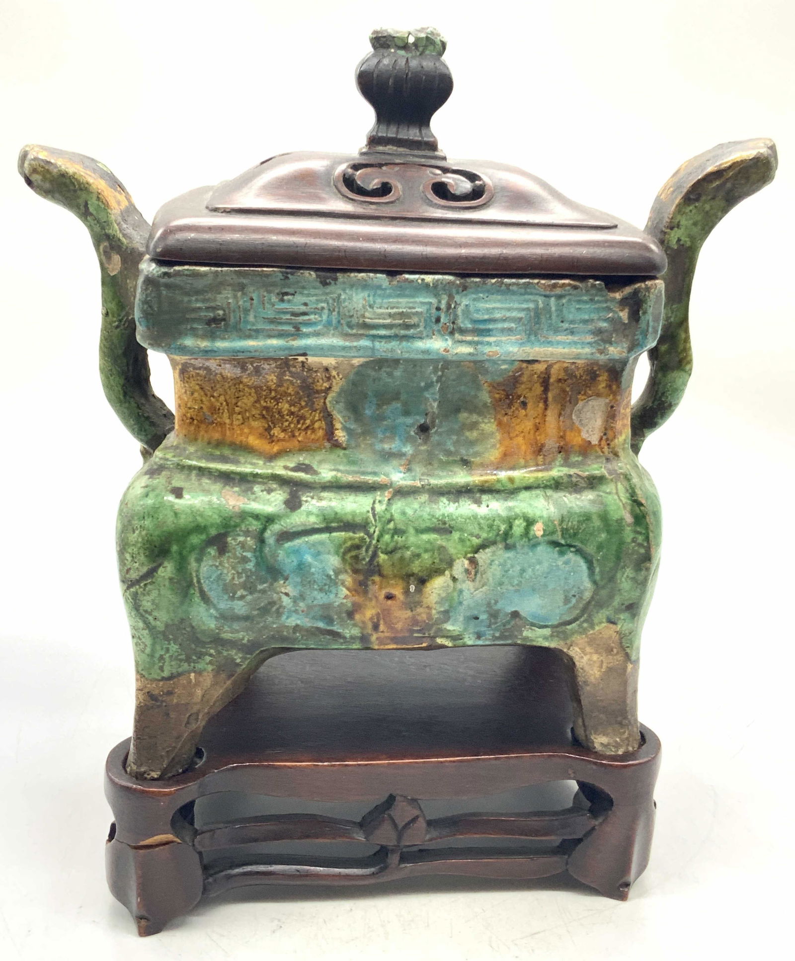 Vintage Asian EarthenWare Incense Burner (1 of 13)