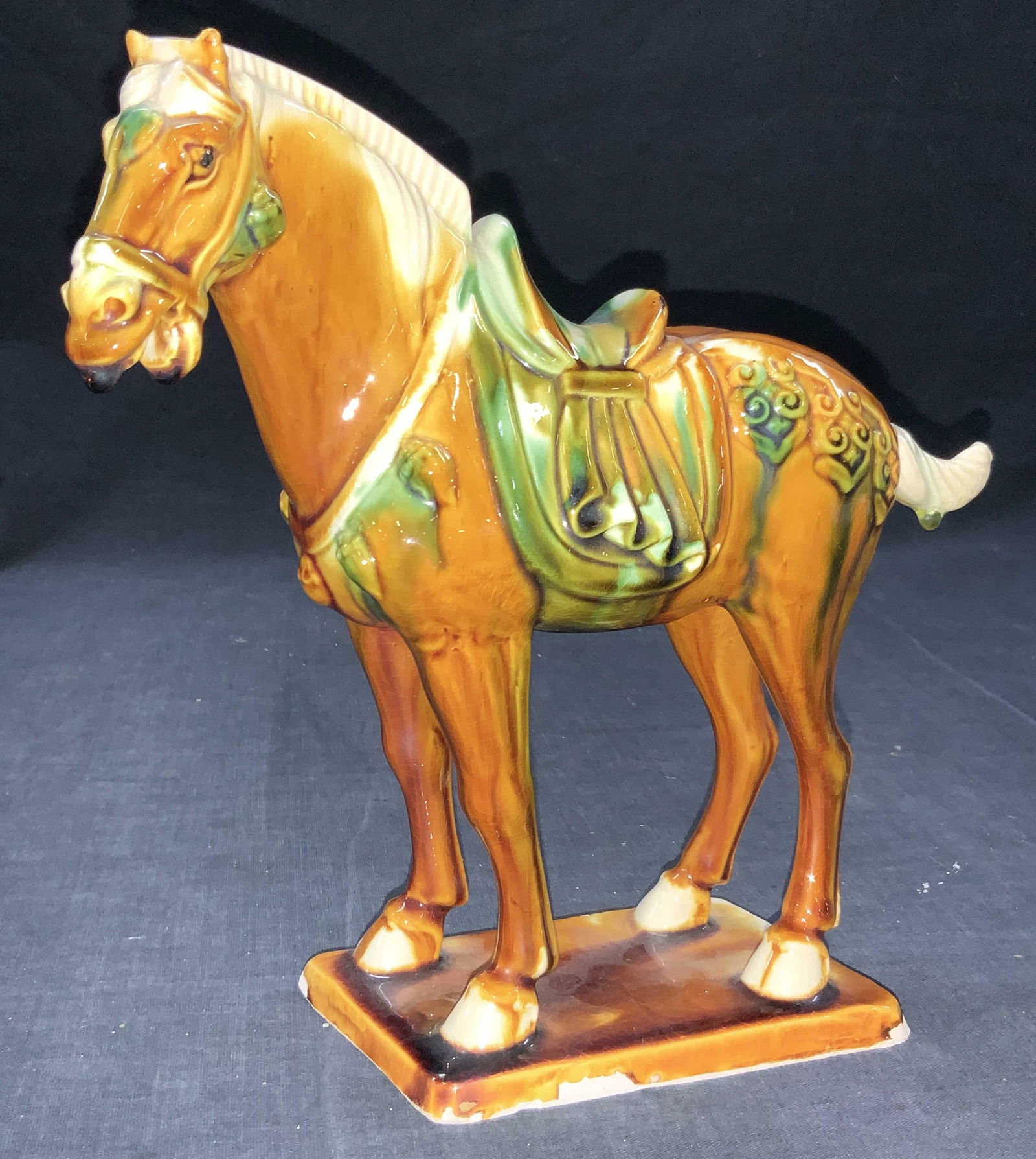 Ceramic Tang Style Standing Horse Figure (1 of 10)