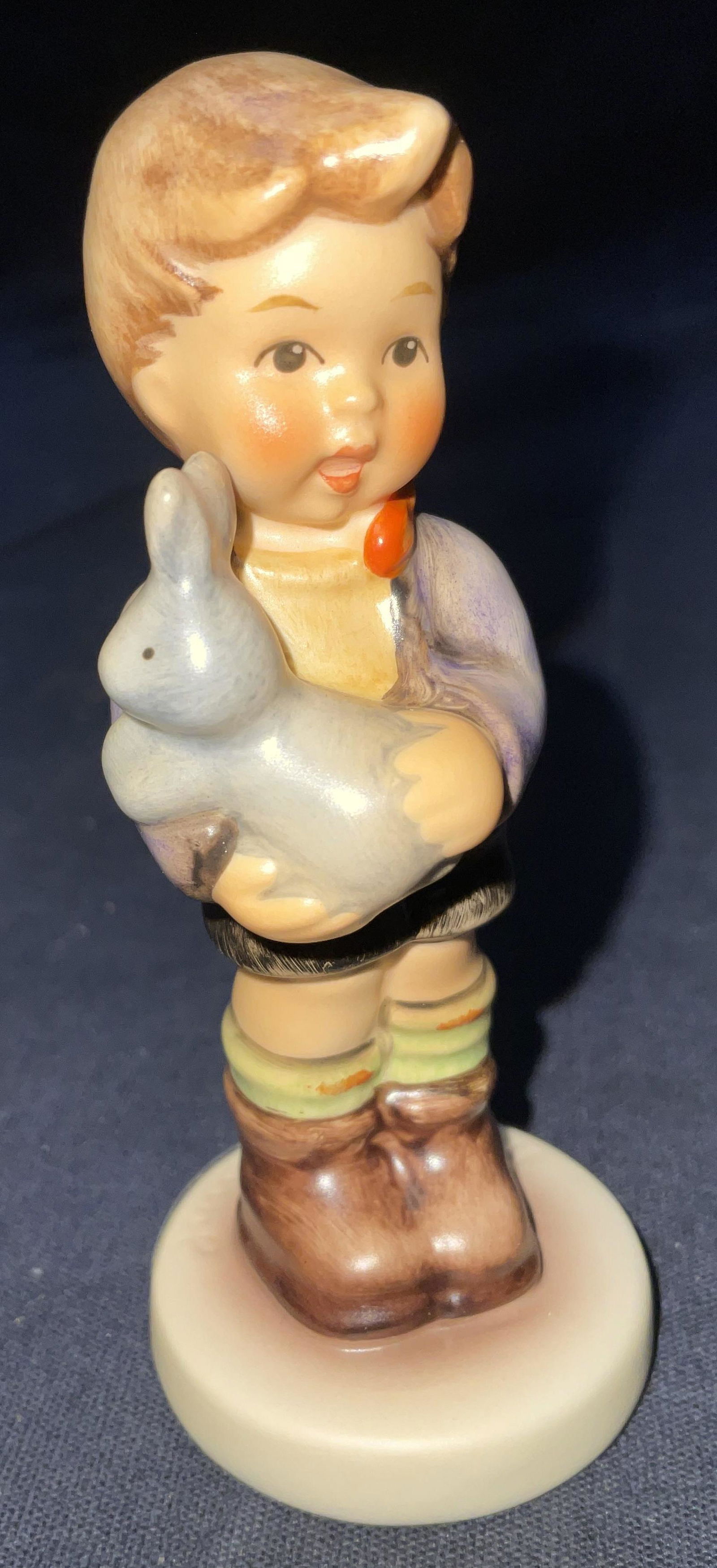GOEBEL Porcelain Figurine, Boy W Rabbit (1 of 6)