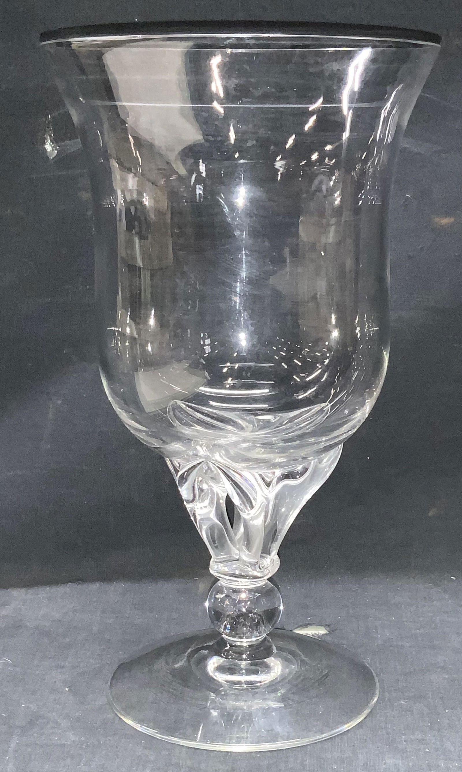 Signed Hand Formed Crystal Sculptural Vase (1 of 7)