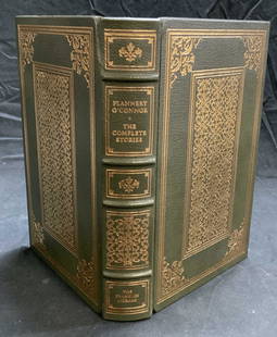 Ltd Edt FLANNERY OCONNOR Complete Stories: Limited edition copy of The Complete Stories by Flannery OConnor. Hardbound in leather with gilt decoration. Illustrated by John Collier. Published by The Franklin Library, 1983. Measures approx. 6 x