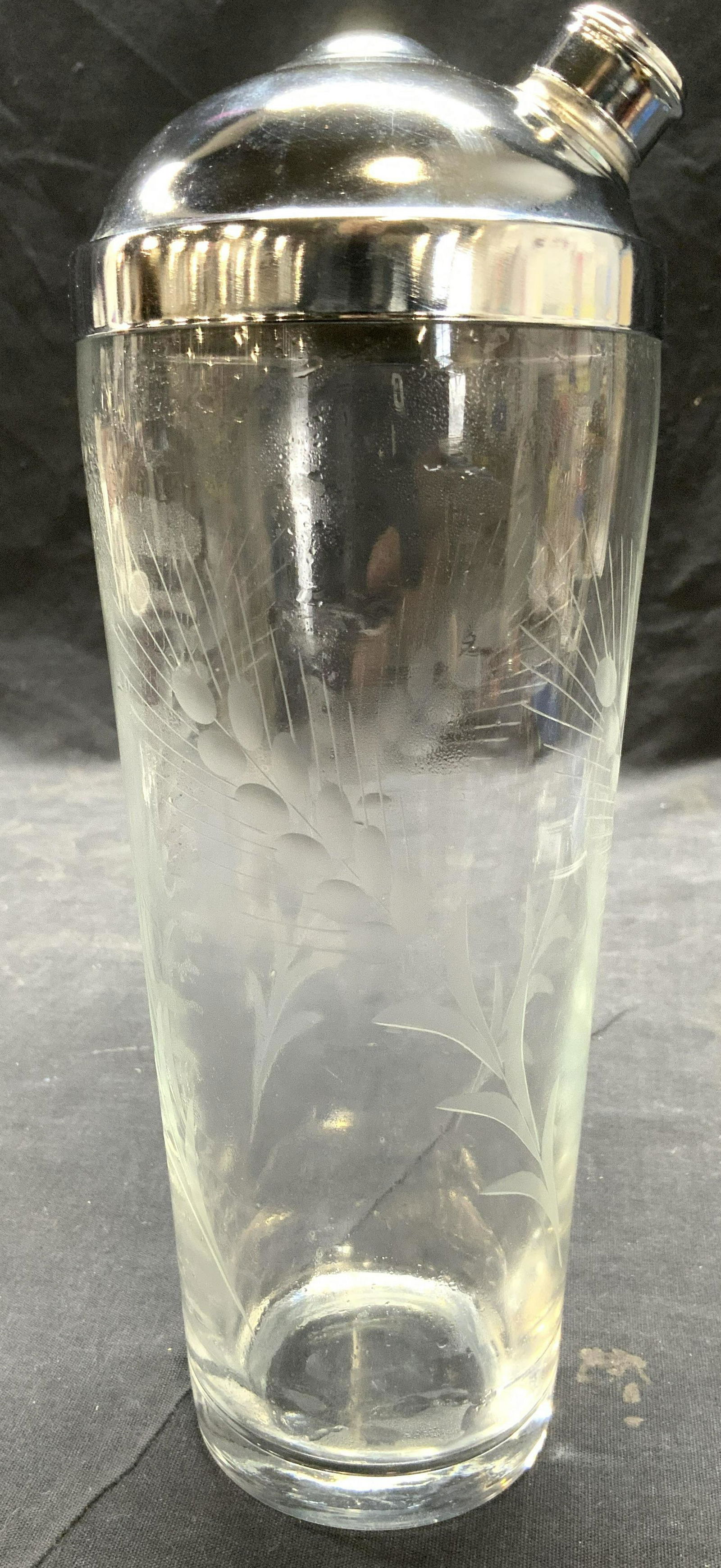 Glass Cocktail Shaker W Metal Lid (1 of 7)