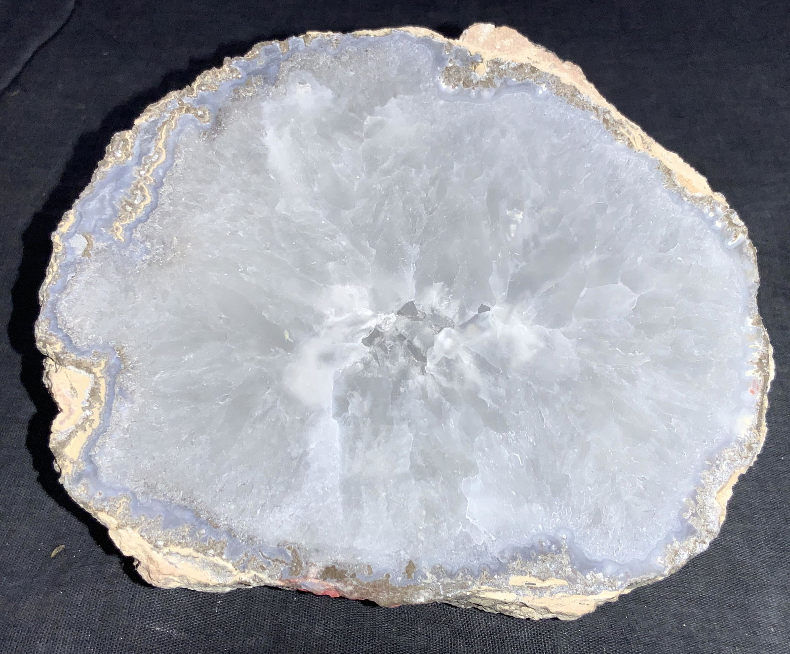 Raw Cut Quartz Stone Geode Half (1 of 8)