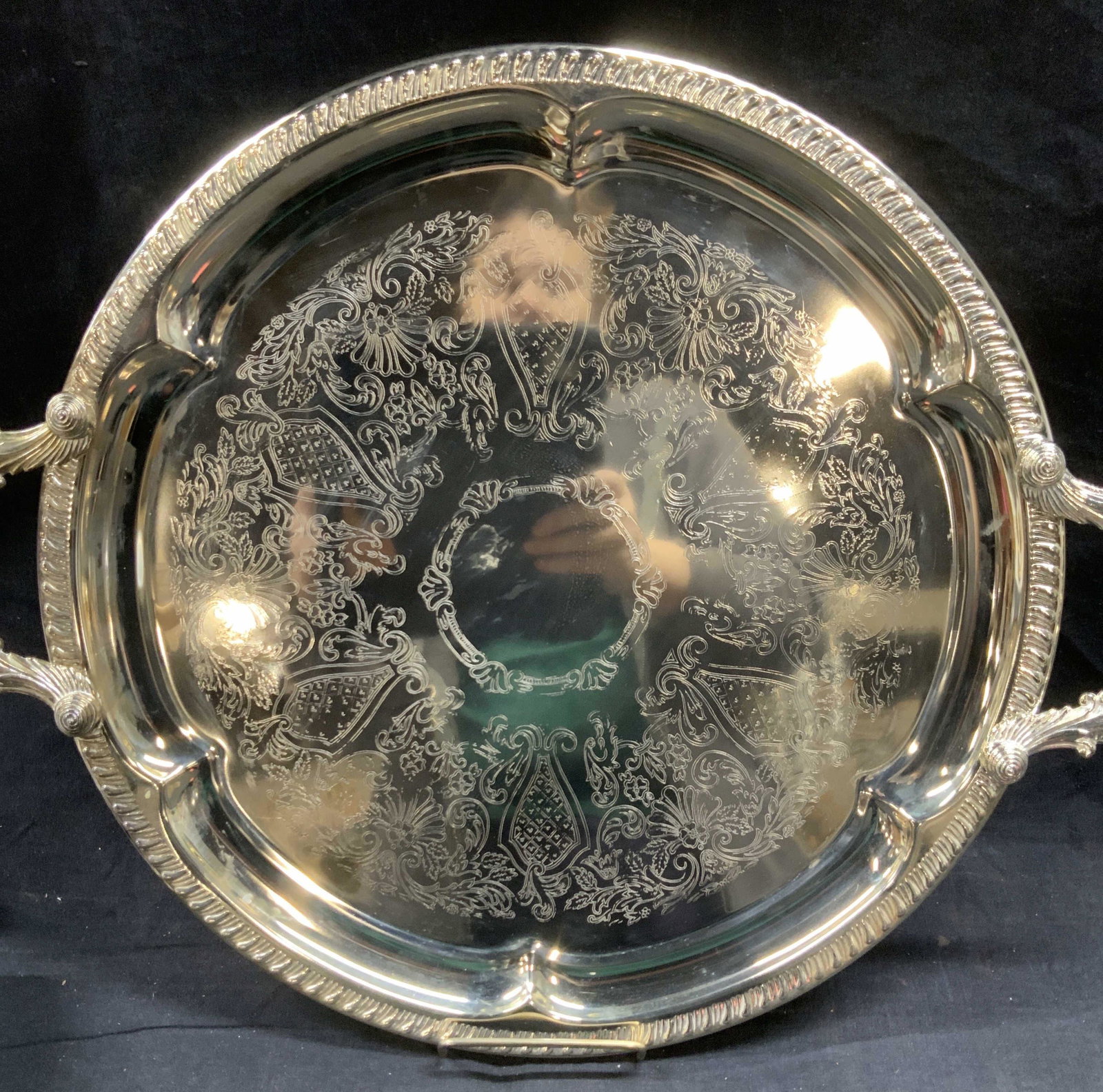 Regal Silver Plated Victorian Serving Tray (1 of 6)