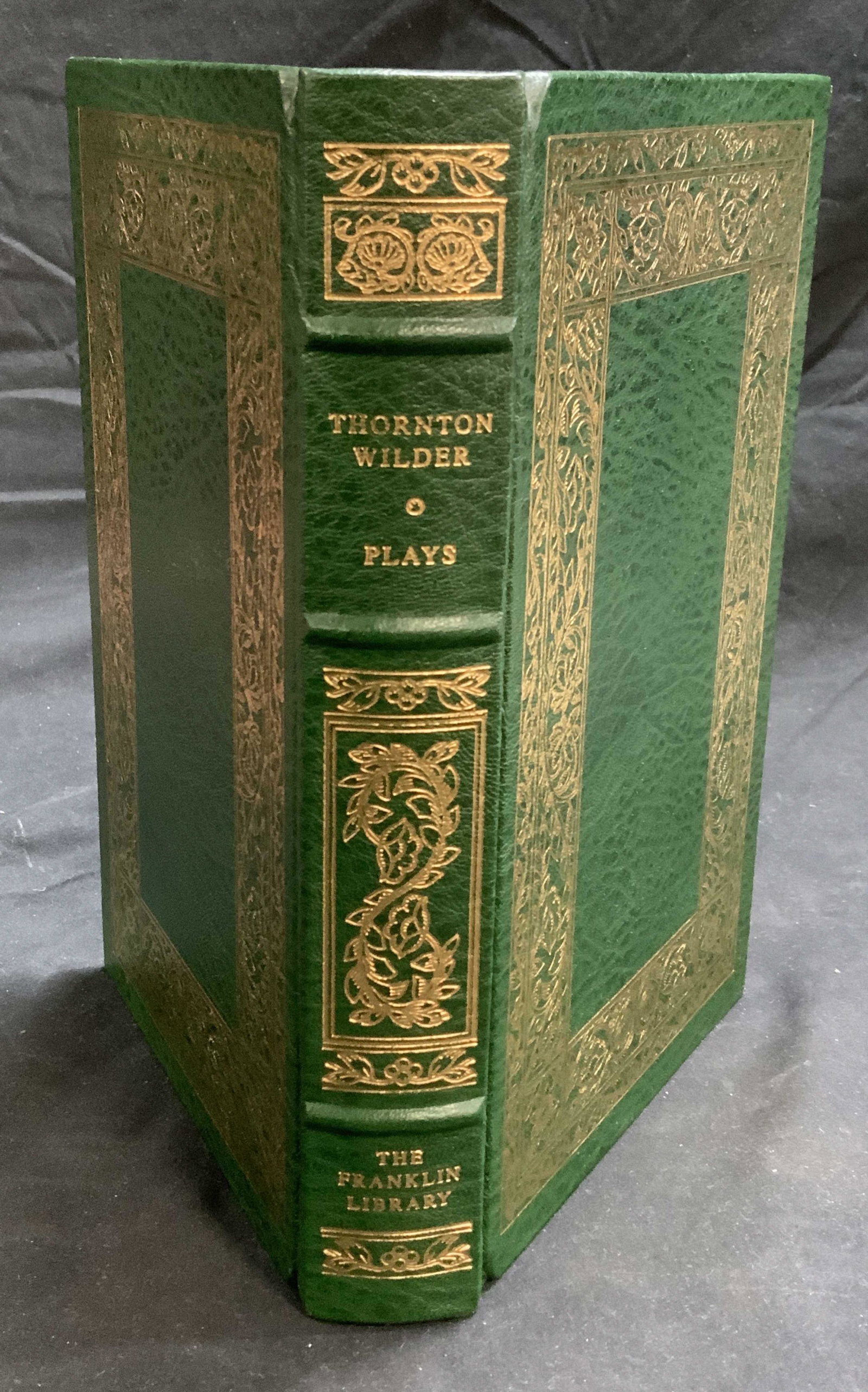 Limited Edt THORNTON WILDER Plays: Limited Edition copy of Plays by Thornton Wilder. Includes Our Town, Skin Of Our Teeth, and The Matchmaker. Hard bound in leather with gilt decoration. Illustrated by Jim Campbell. Published by The Fr