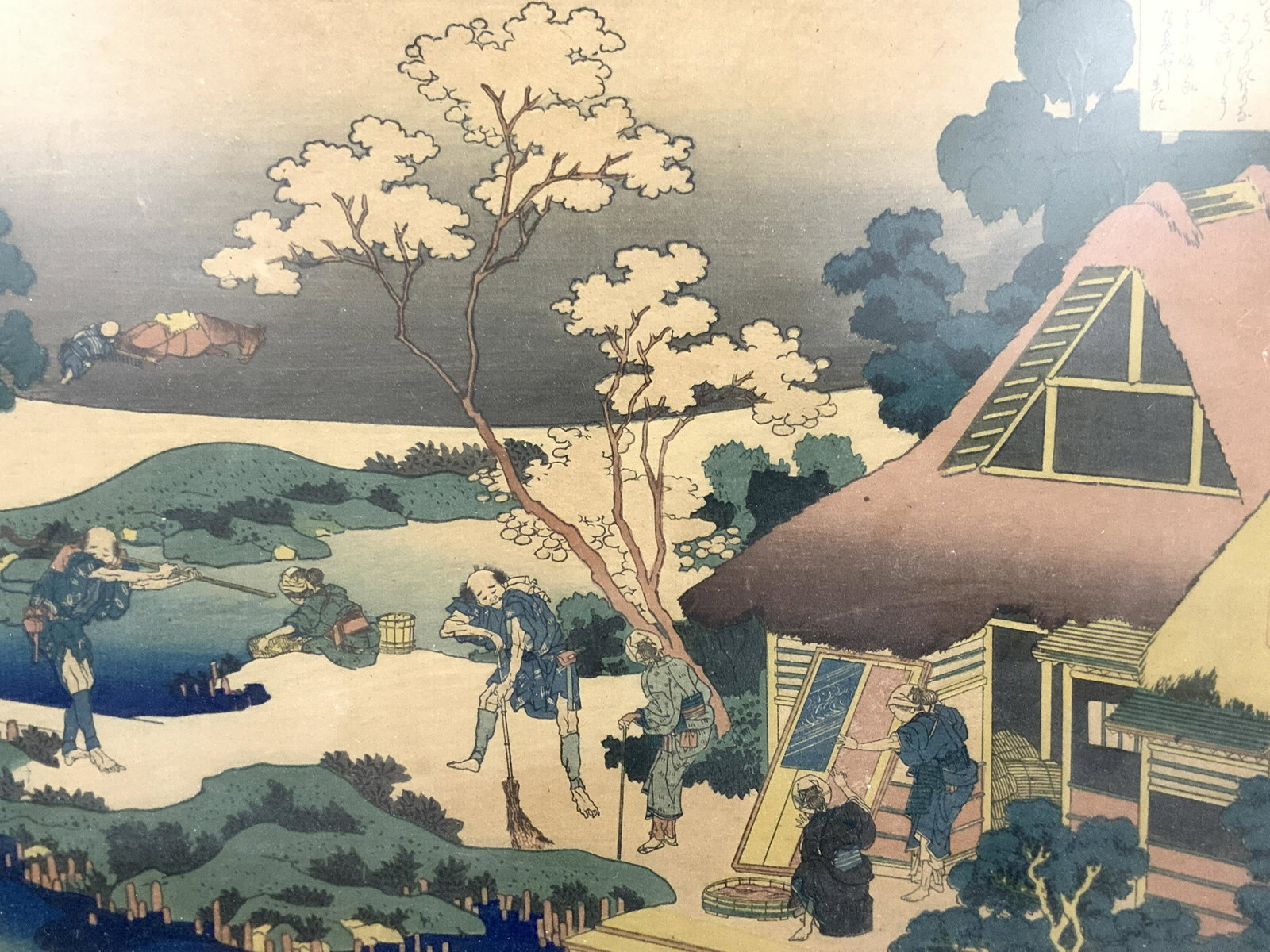 Katsushika Hokusai Colored Block Impression (1 of 12)