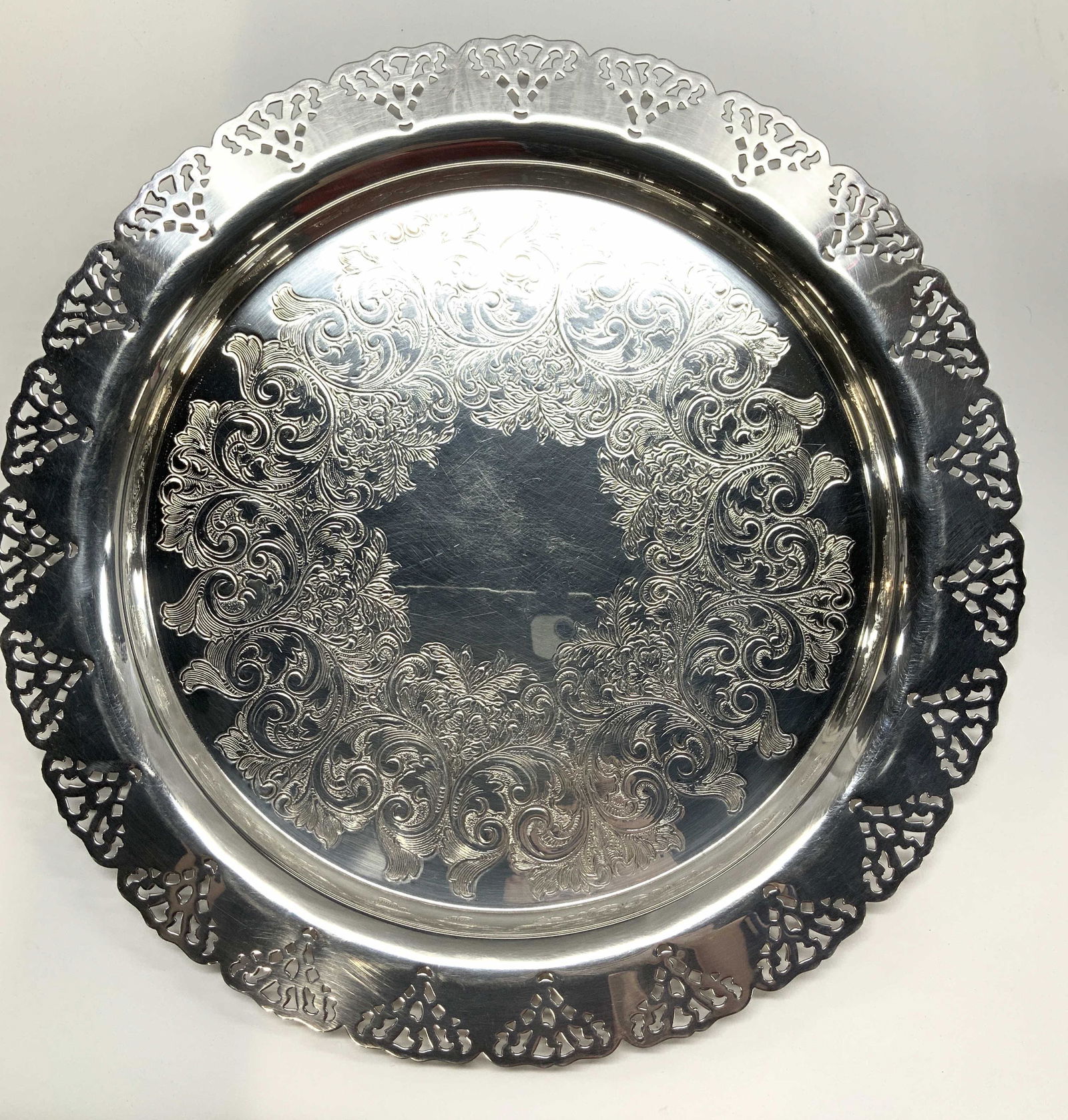 Home Decorators, Inc Silver Plate Victorian Tray (1 of 7)