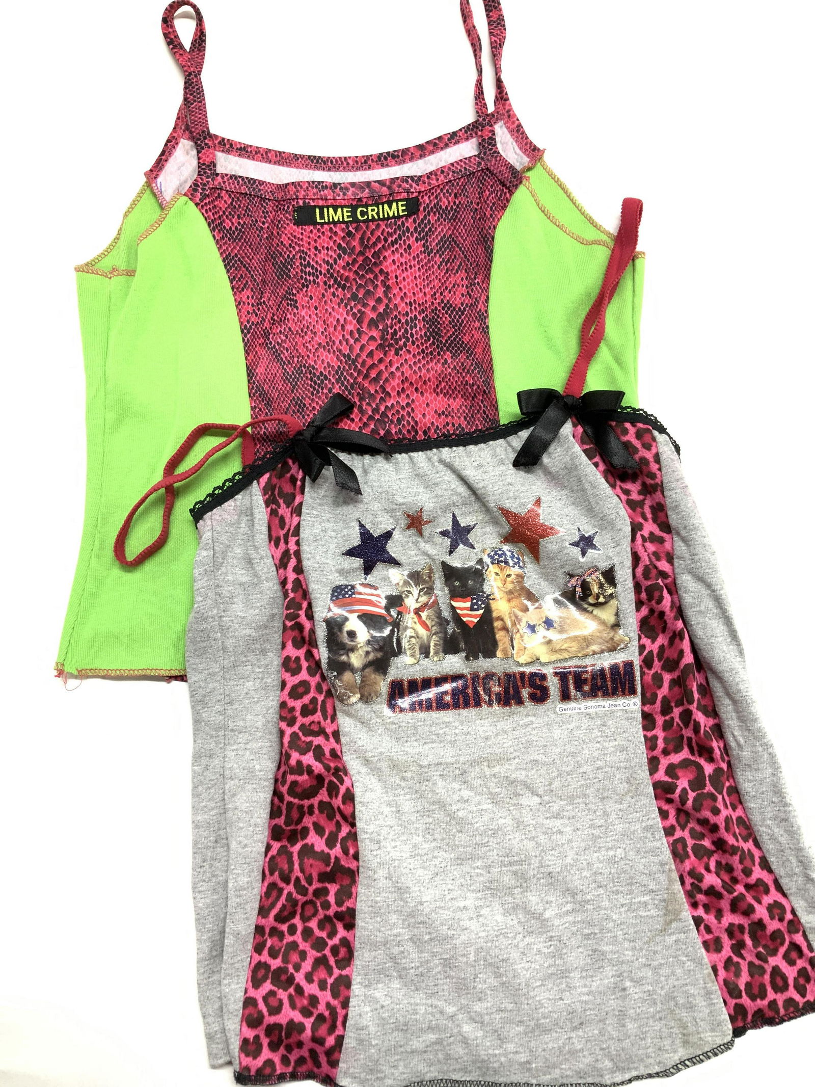Lot 3 Lime Crime  Tank Tops & Avant Guard Pop Top (1 of 6)