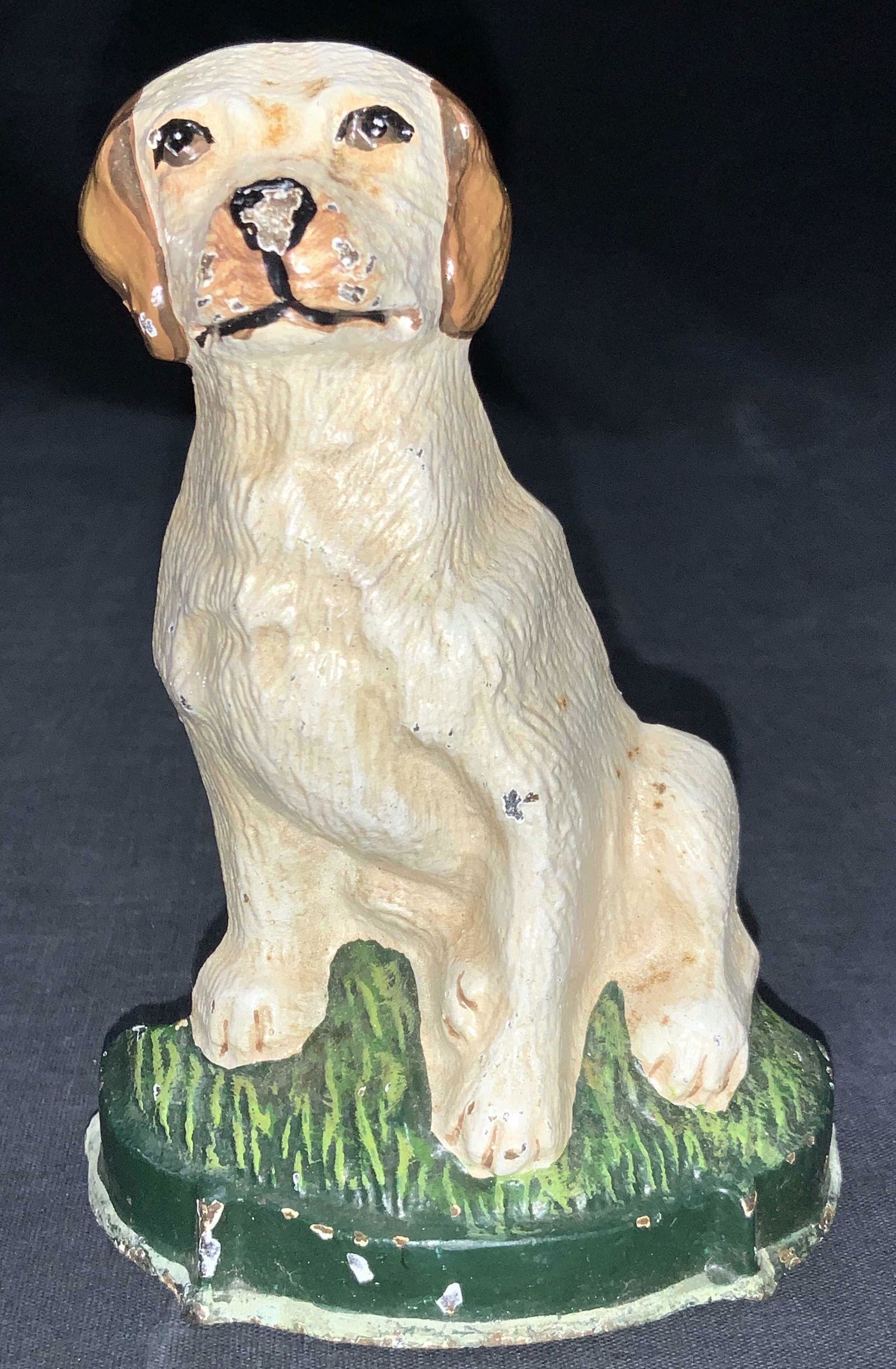 Vintage Painted Iron Retriever Dog Door Stop (1 of 8)