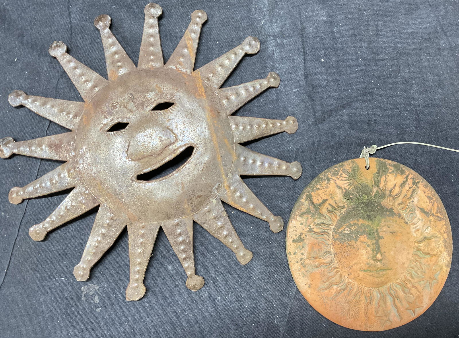 Lot 2 Sun Motif Garden Ornaments (1 of 6)