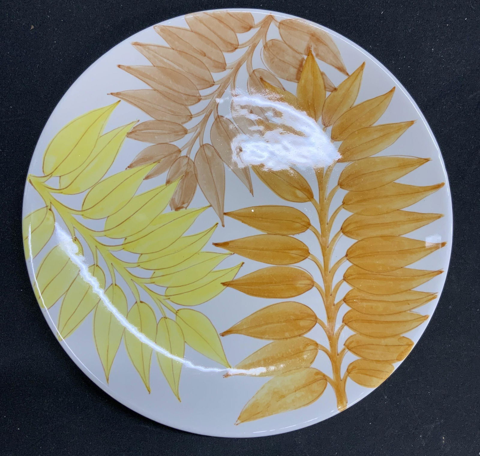 ERNESTINE SALERNO Botanical Ceramic Plate, Italy (1 of 6)