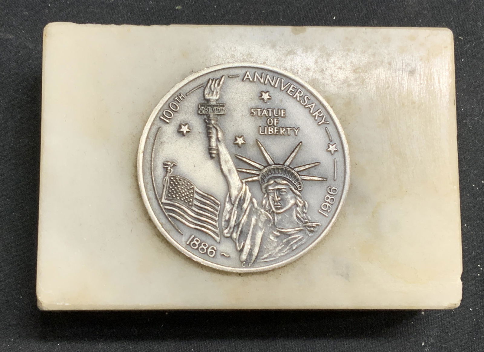 Vintage Statue of Liberty Centennial Coin Display (1 of 7)