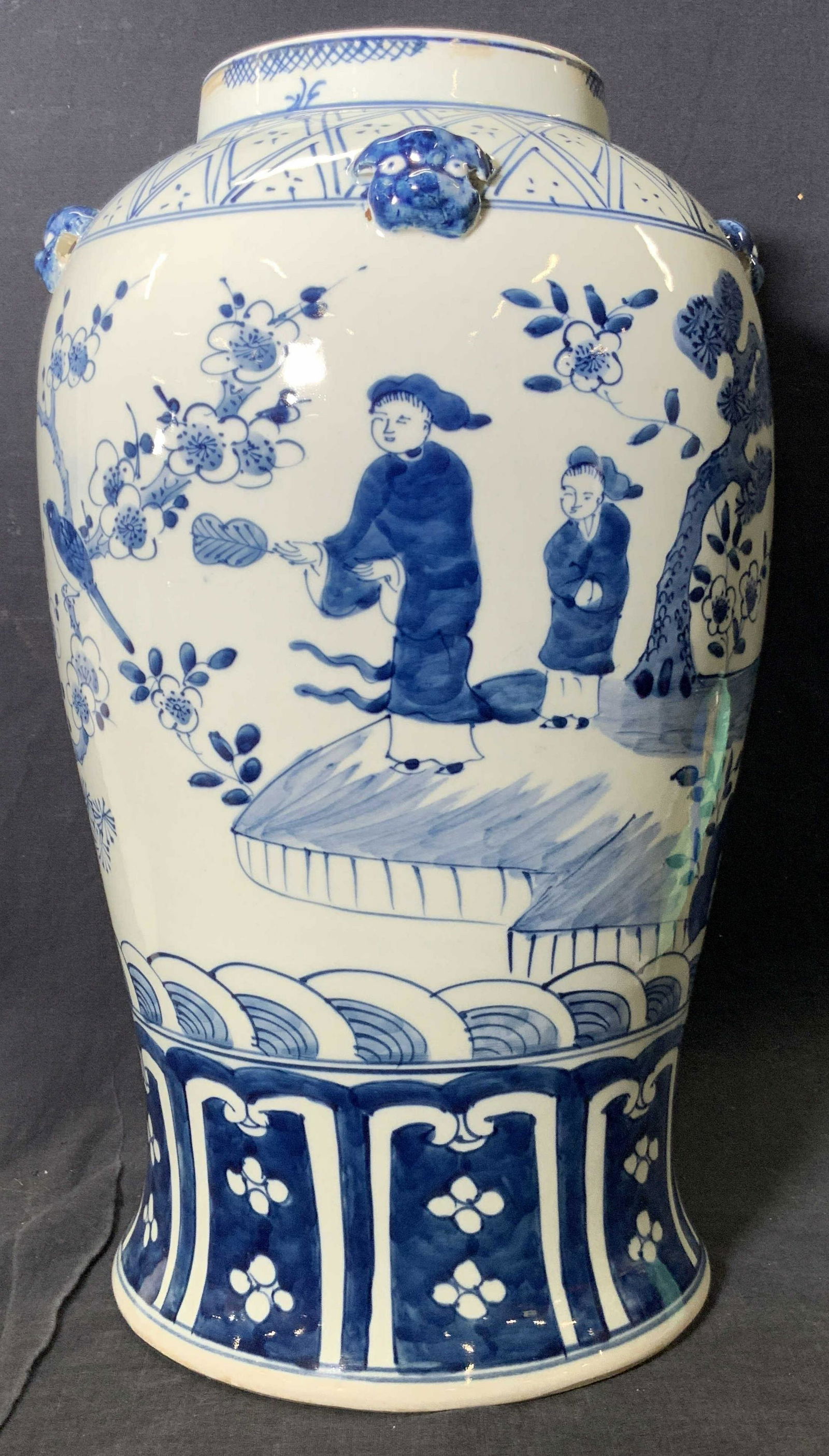 Asian Porcelain Ginger Jar Vase Vessel (1 of 10)