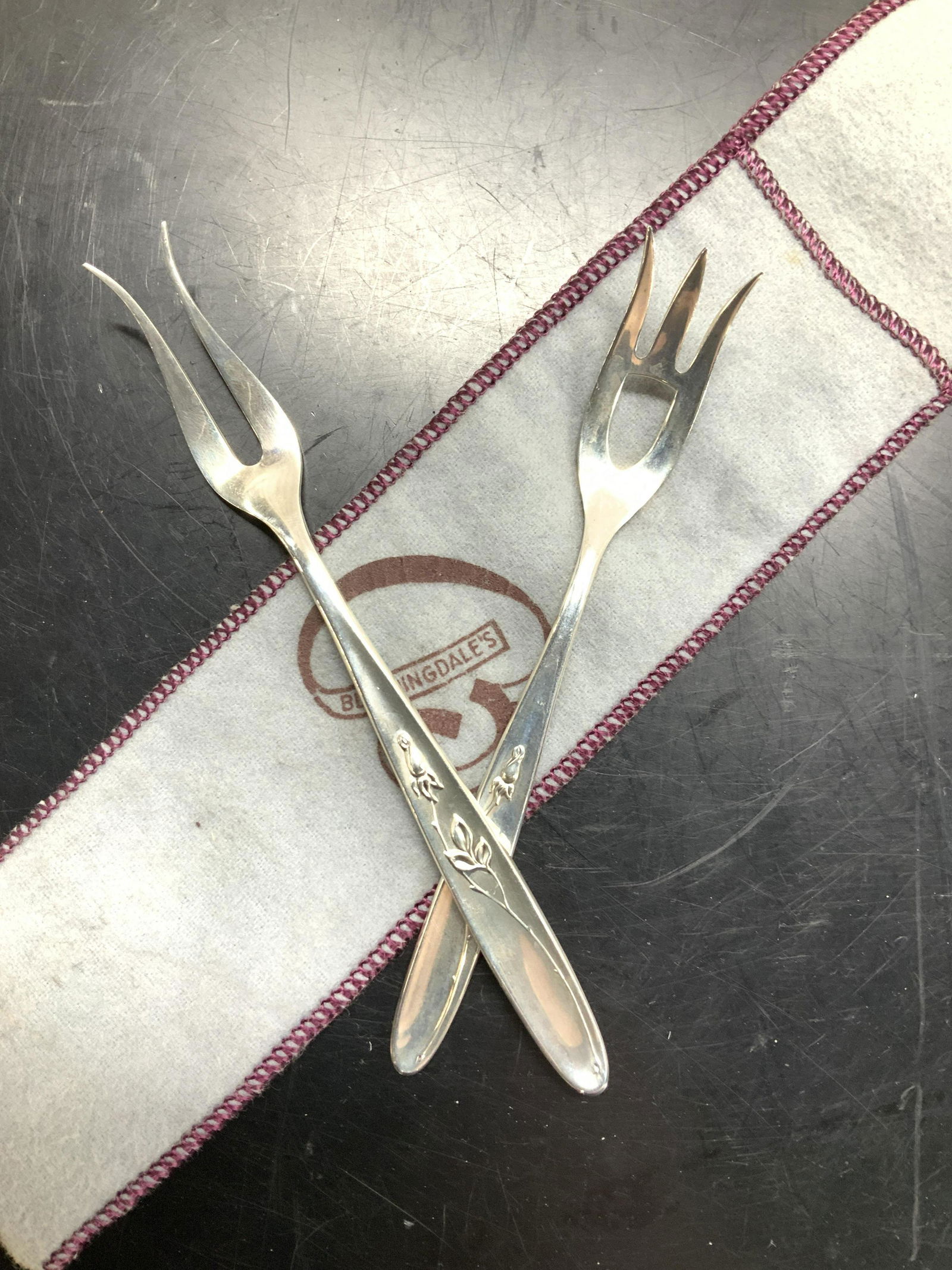 TOWLE Sterling Silver Cocktail Forks, 2 (1 of 6)