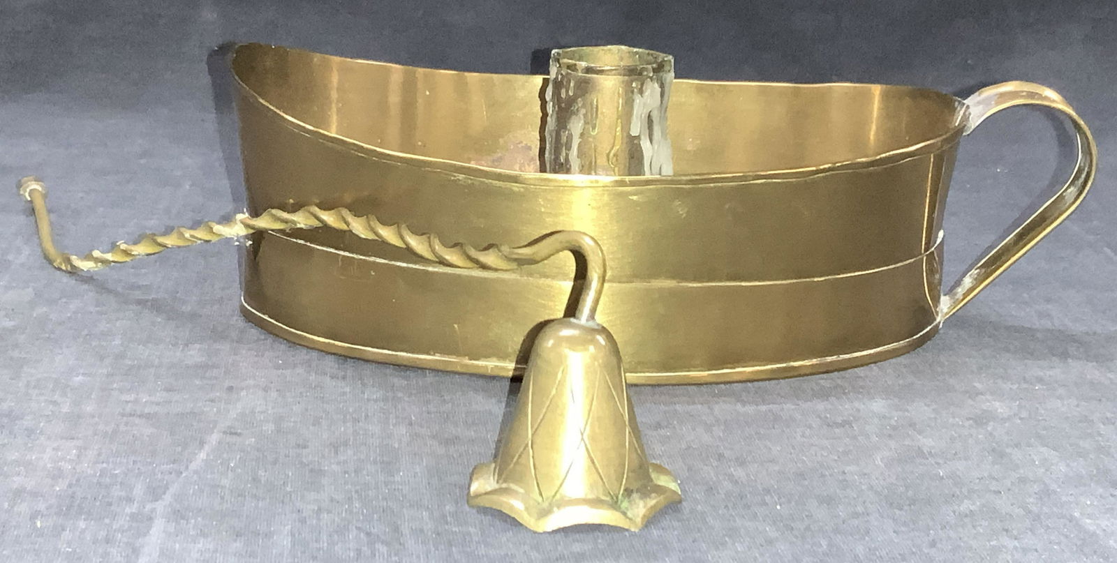 Brass Candle Tray W Candle Snuffer (1 of 10)