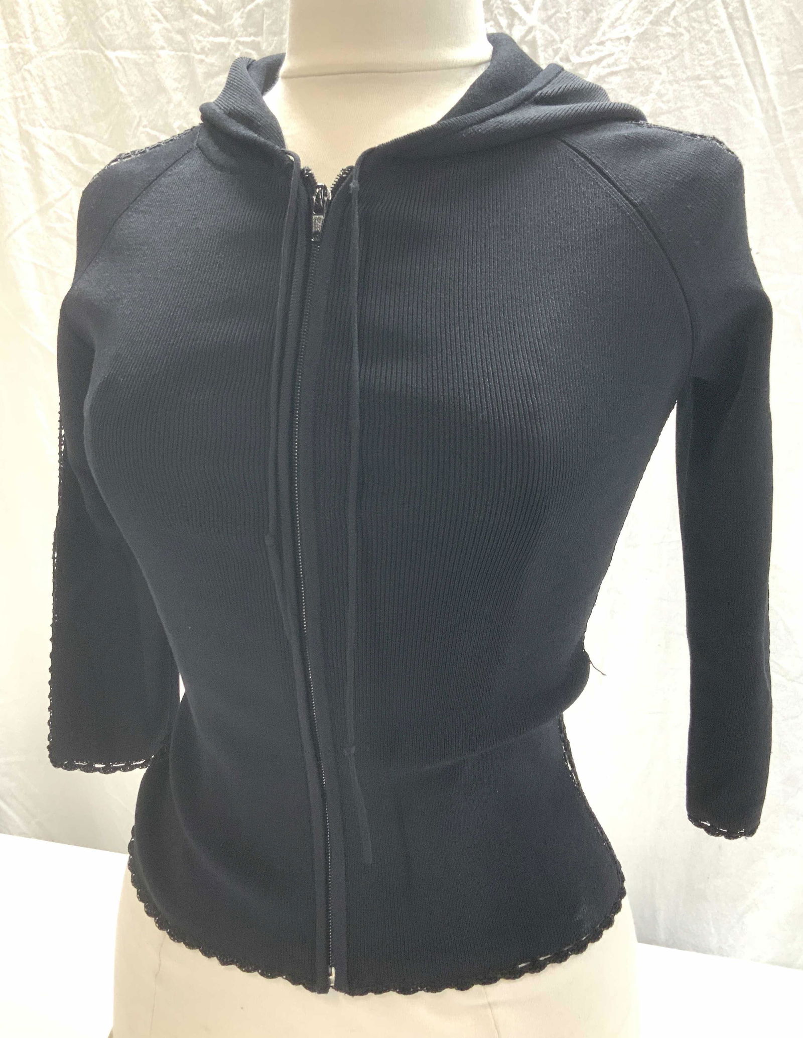 BETSY JOHNSON Rayon Knit Jacket w Hood (1 of 7)