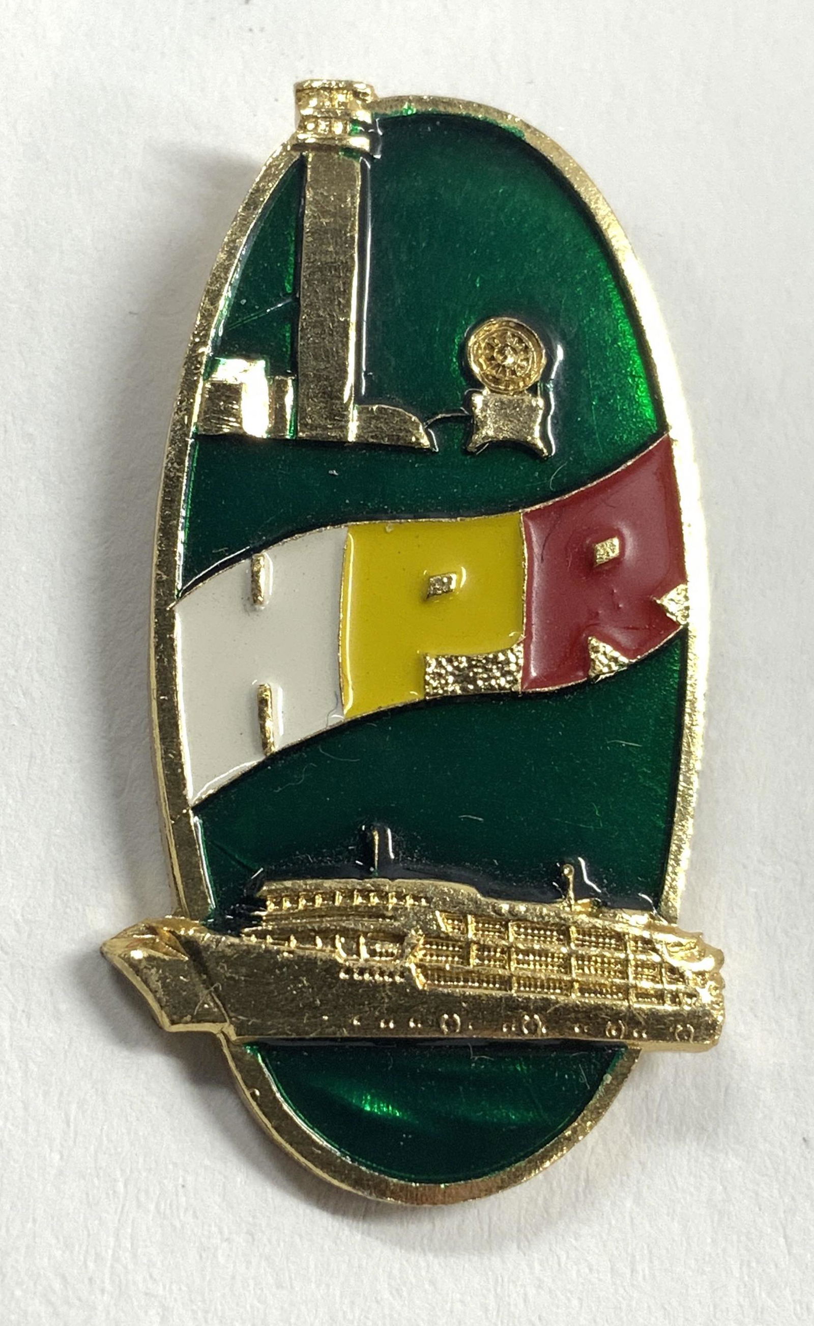 Asian Enameled Pin W Ship Detail (1 of 4)